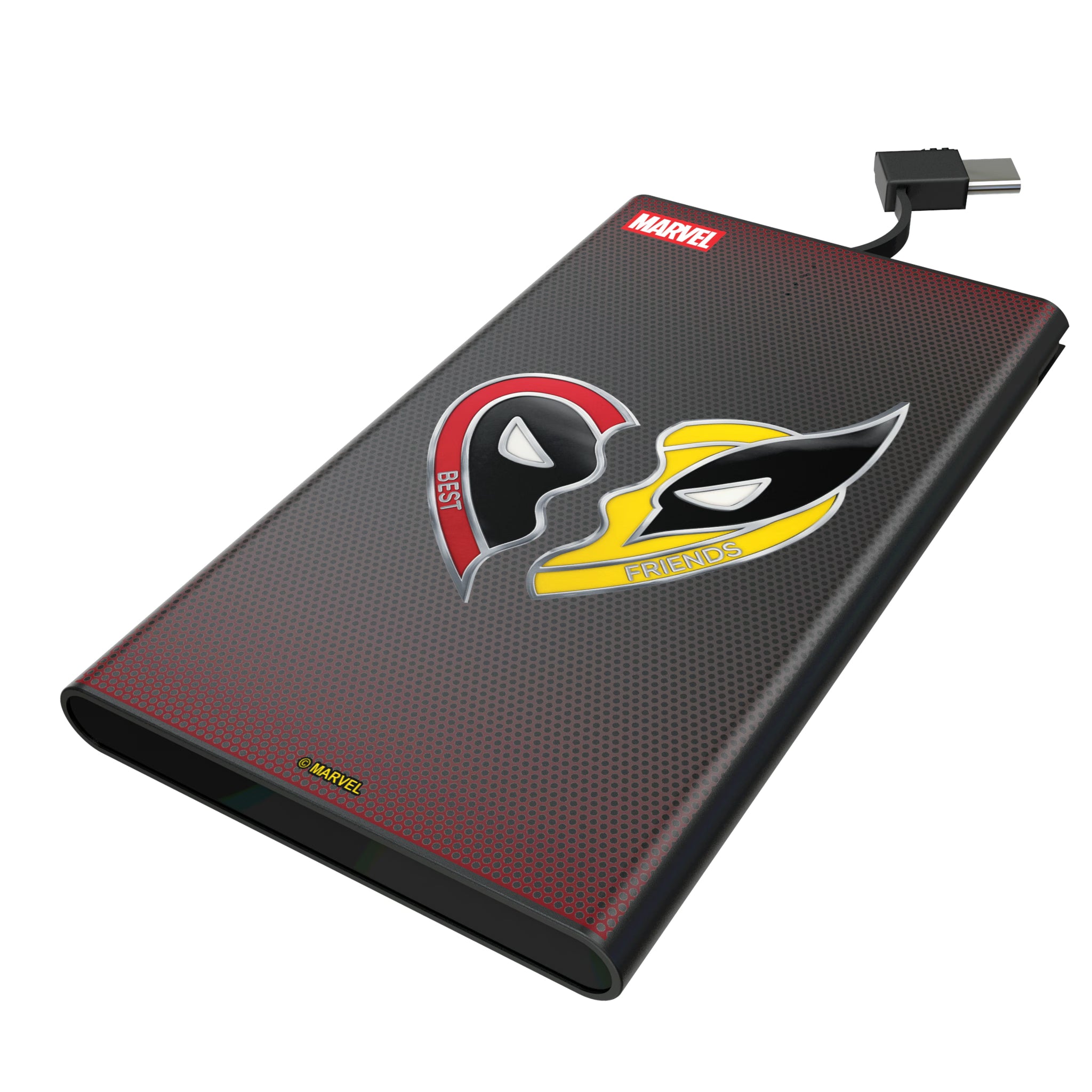 Marvel Deadpool Wolverine Grid 5000mAh Flat Powerbank