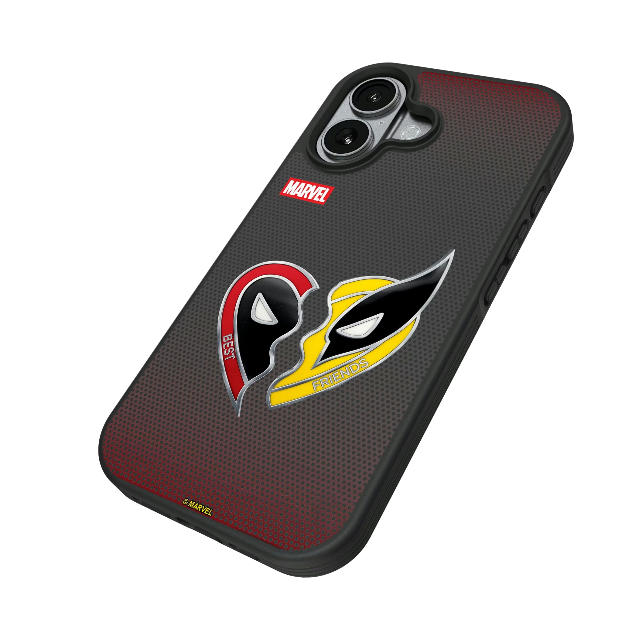 Marvel Deadpool Wolverine Grid iPhone Bump Phone Case for Apple iPhone - Isometric View#Device_iPhone 17