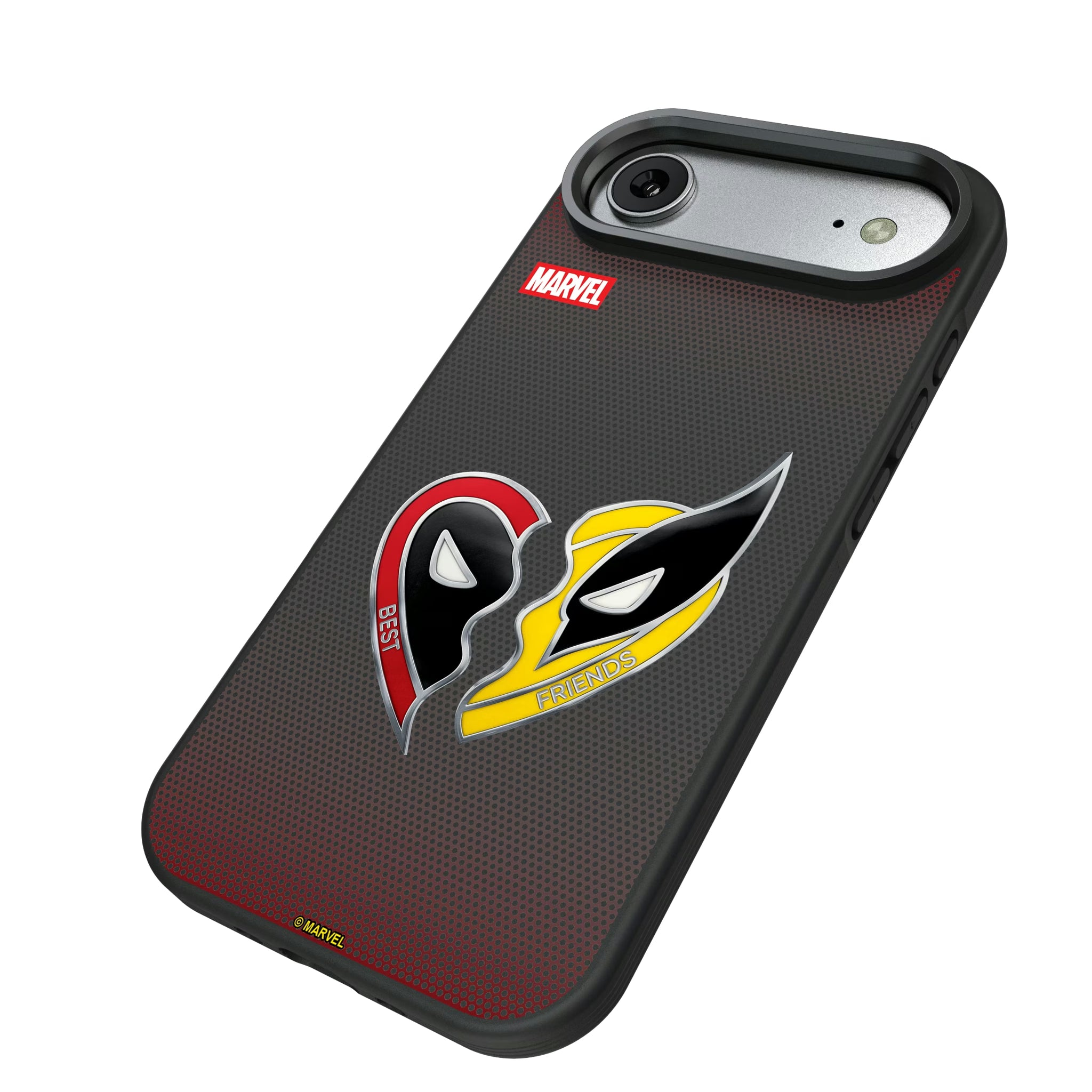 Marvel Deadpool Wolverine Grid iPhone Bump Phone Case for Apple iPhone - Isometric View#Device_iPhone Air