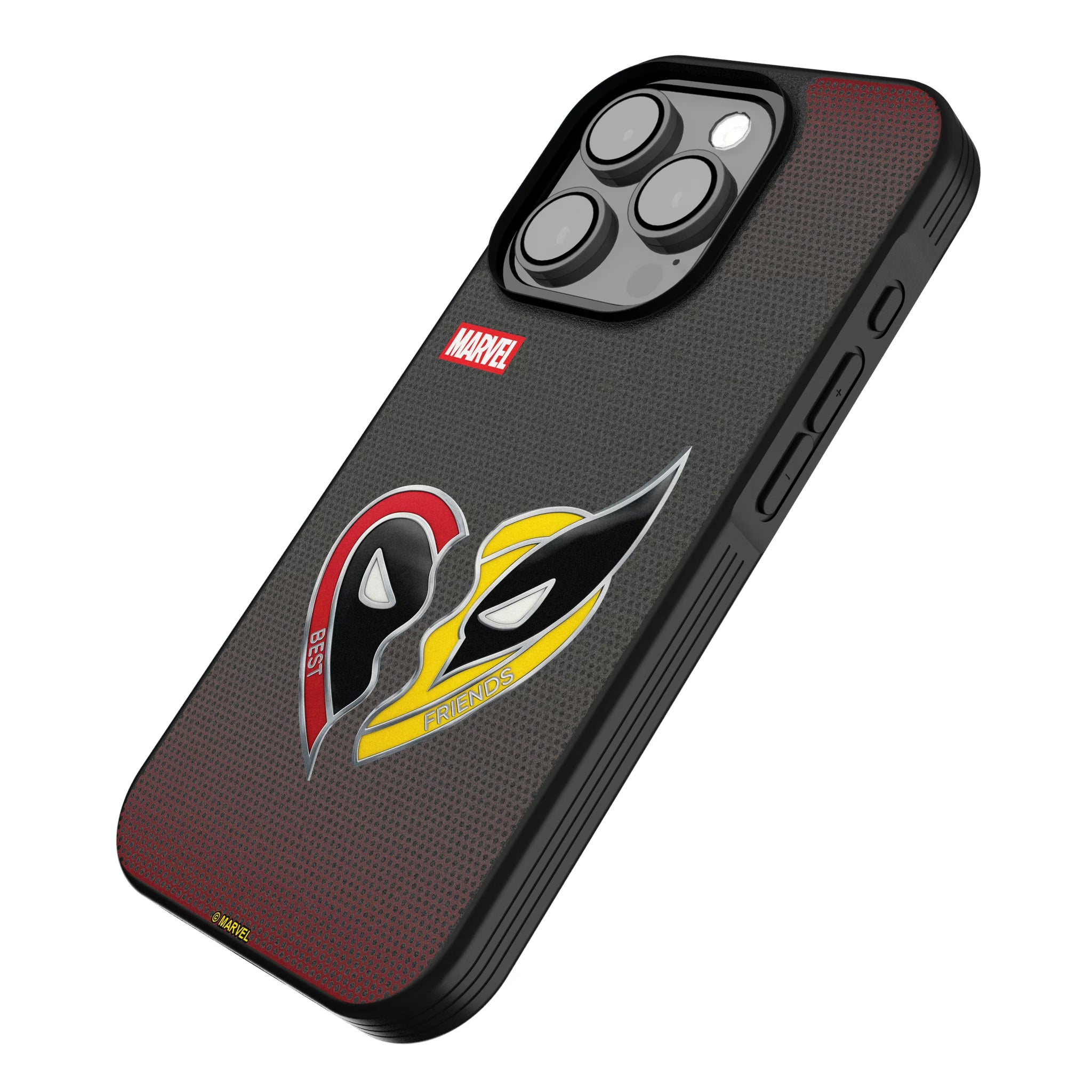 Marvel Deadpool Wolverine Grid iPhone Bump Phone Case for Apple iPhone - Isometric View
