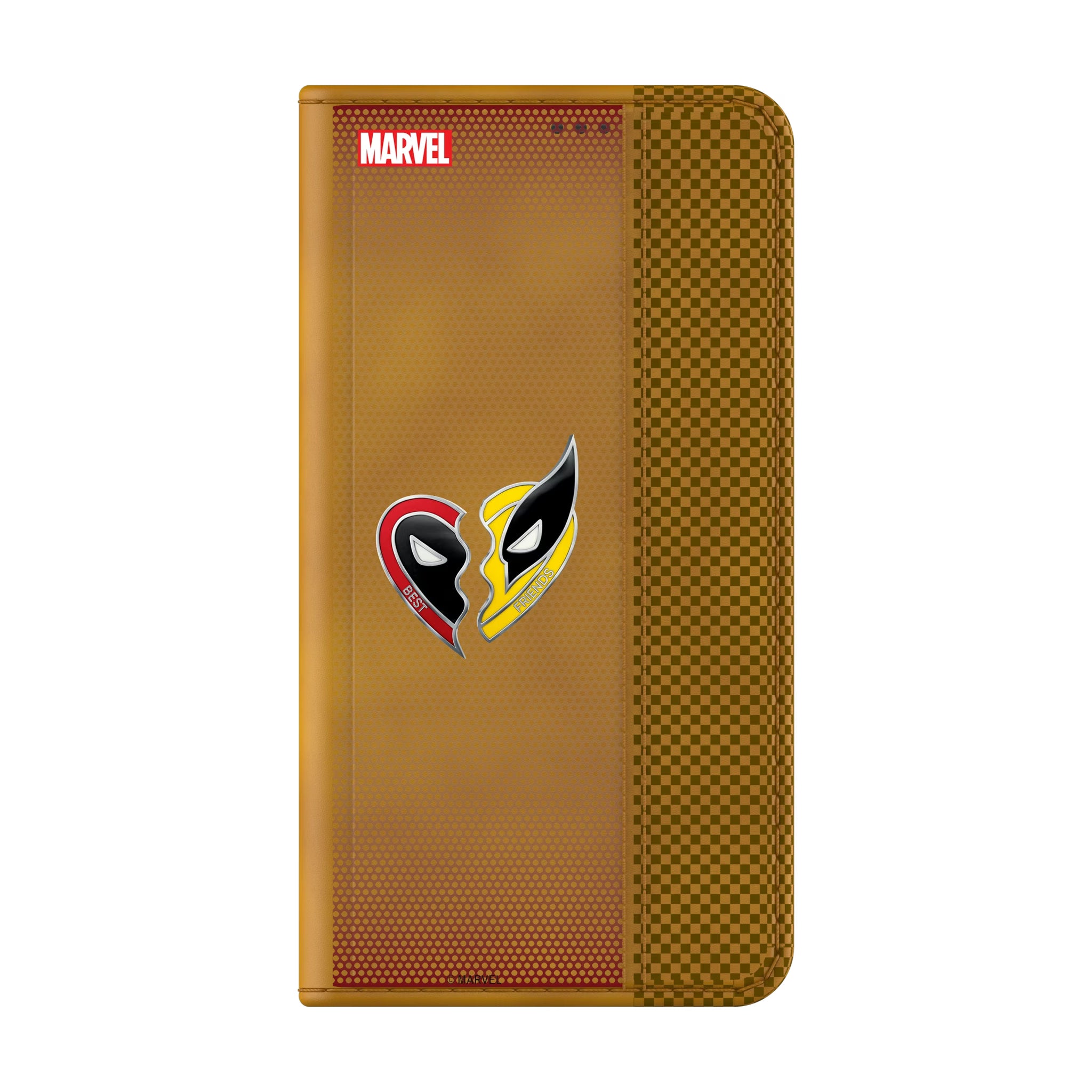 Marvel Deadpool Wolverine Grid Galaxy Folio Phone Case for Samsung Galaxy
