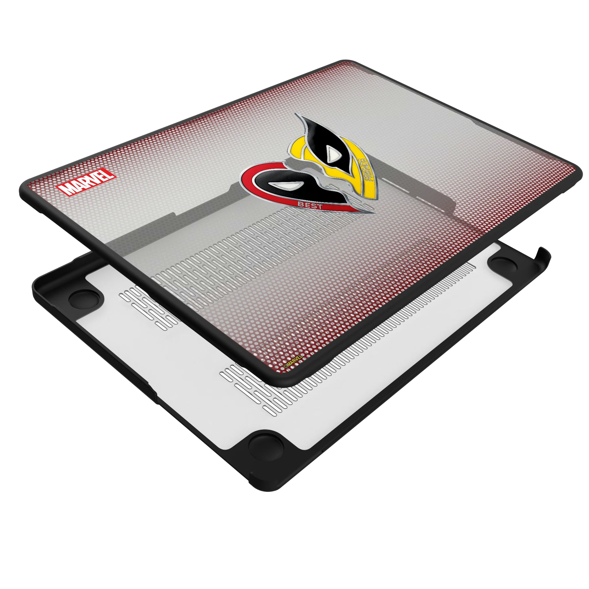 Marvel Deadpool Wolverine Grid MacBook Laptop Case for Apple MacBook - Isometric View#Device_MacBook Pro (14-inch, 2021) / MacBook Pro (14-inch, 2023) / MacBook Pro (14-inch, 2024)