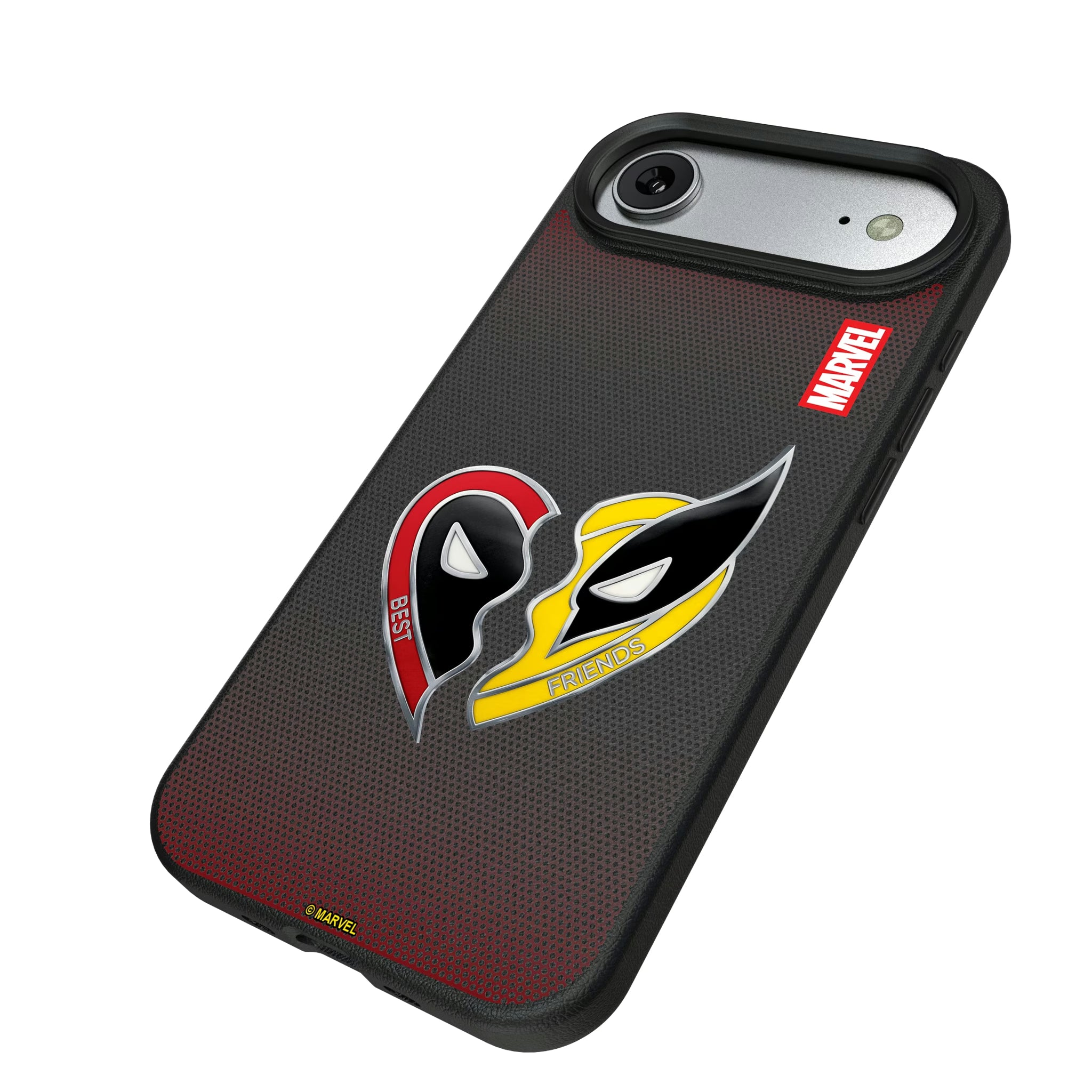 Marvel Deadpool Wolverine Grid iPhone MagSafe Compatible Phone Case for Apple iPhone - Isometric View#Device_iPhone Air