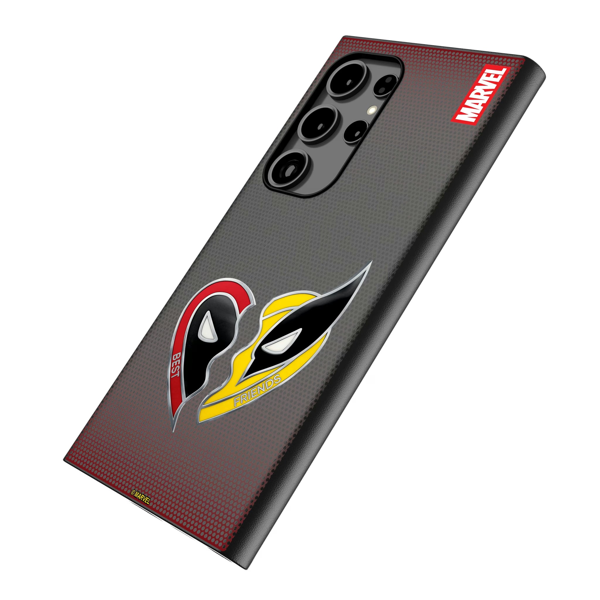 Marvel Deadpool Wolverine Grid Galaxy MagSafe Compatible Phone Case for Samsung Galaxy - Isometric View