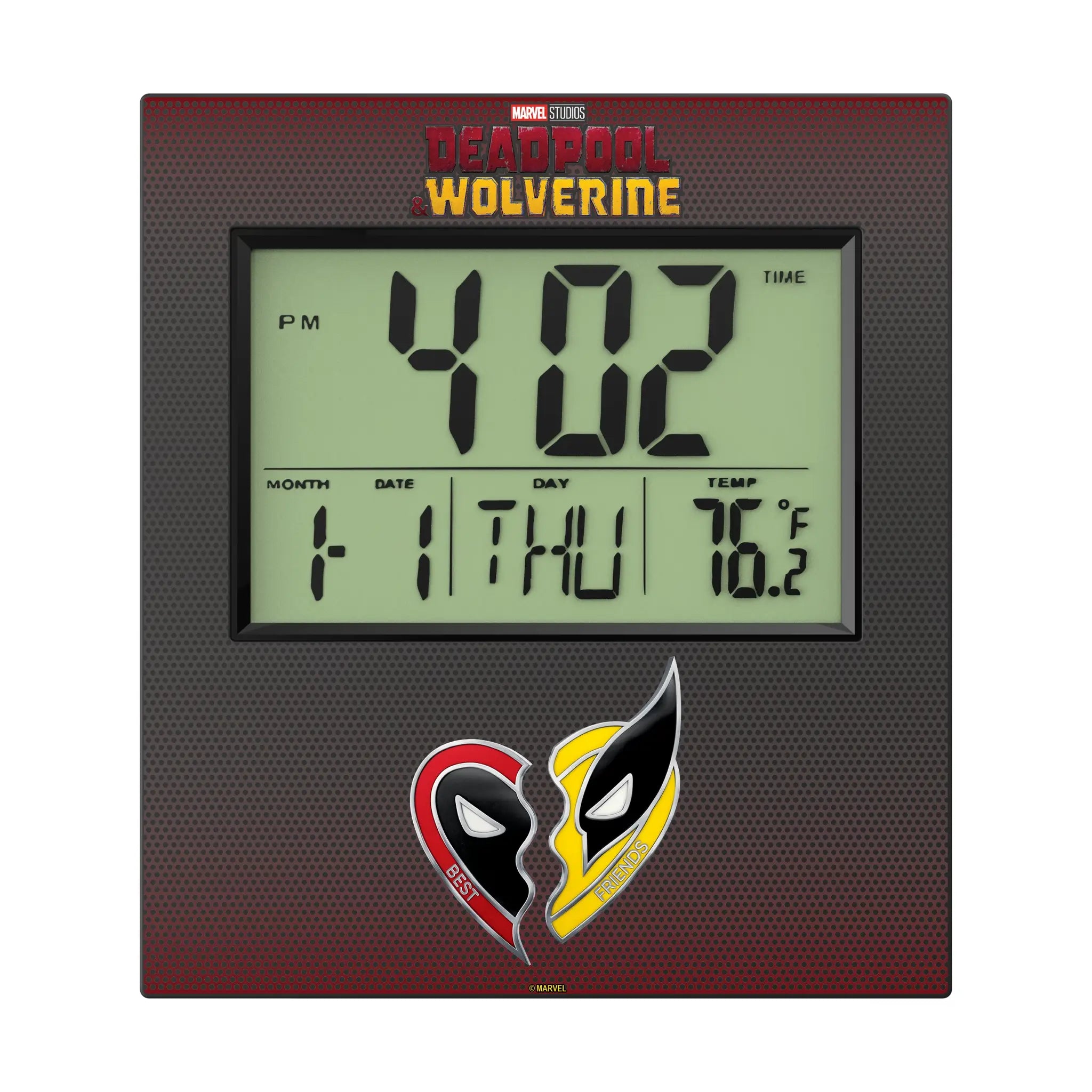 Marvel Deadpool Wolverine Grid Wall Clock
