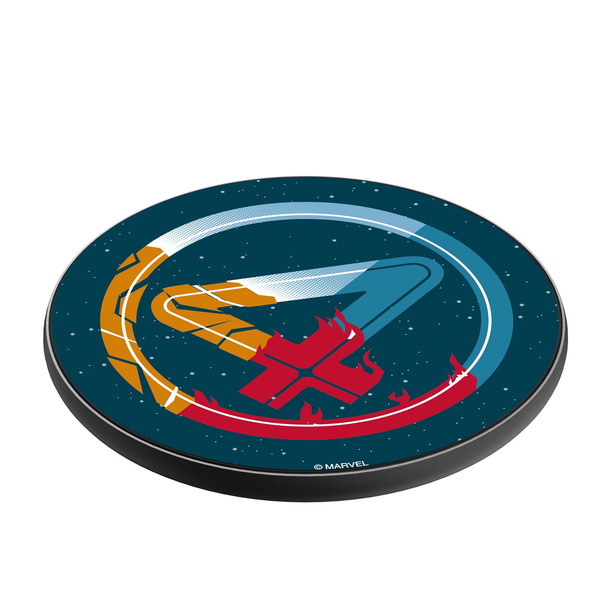 Marvel Fantastic Four Badge 15-Watt Wireless Charger - Isometric View