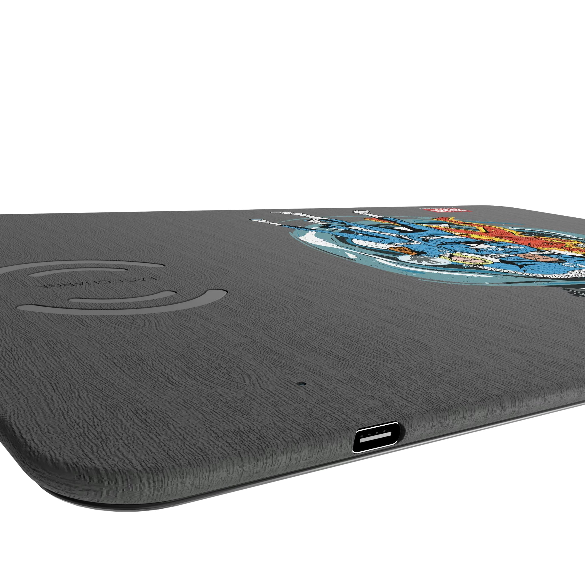 Marvel Fantastic Four Badge 15-Watt Wireless Charger and Mouse Pad
