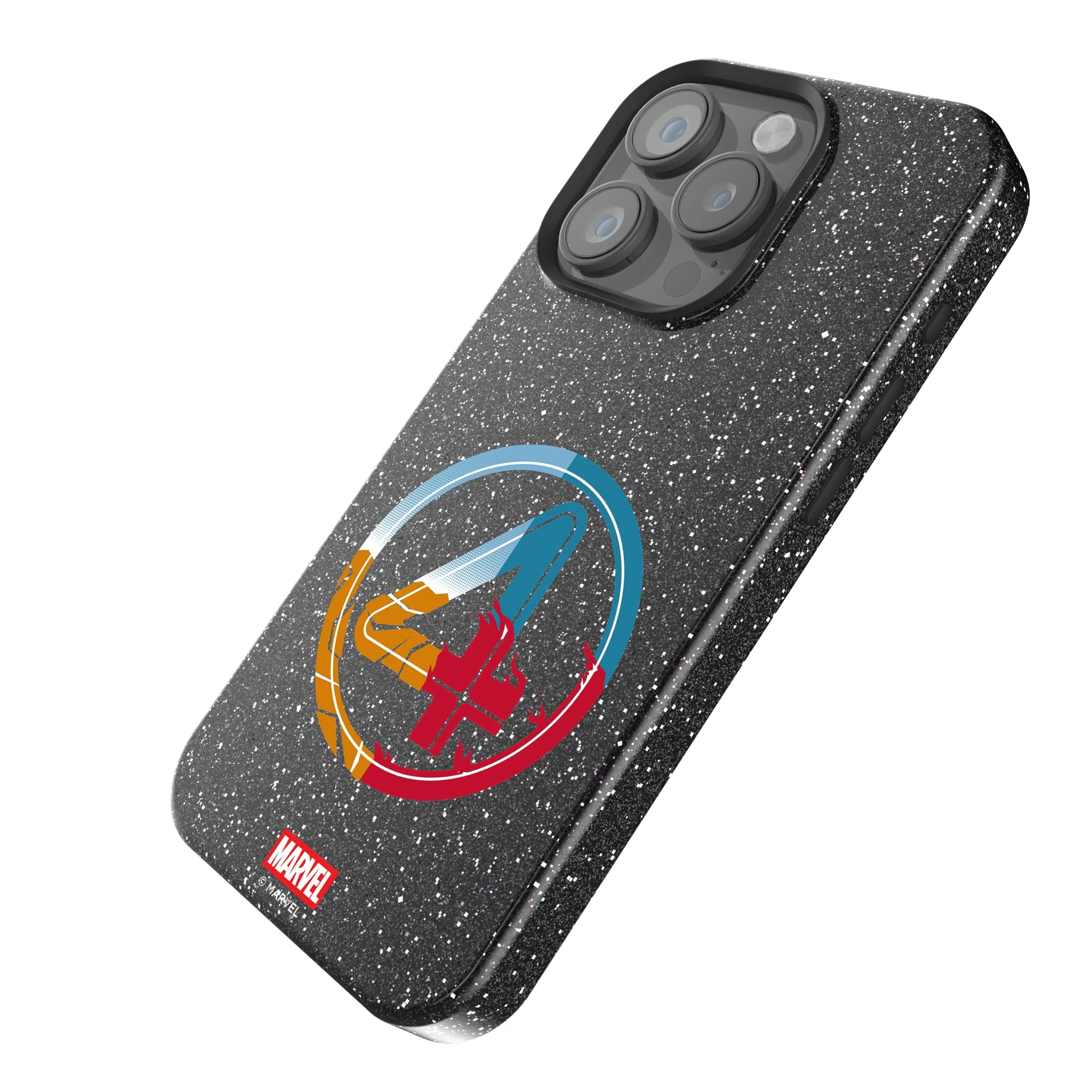 Marvel Fantastic Four Badge iPhone Bling Phone Case for Apple iPhone - Isometric View