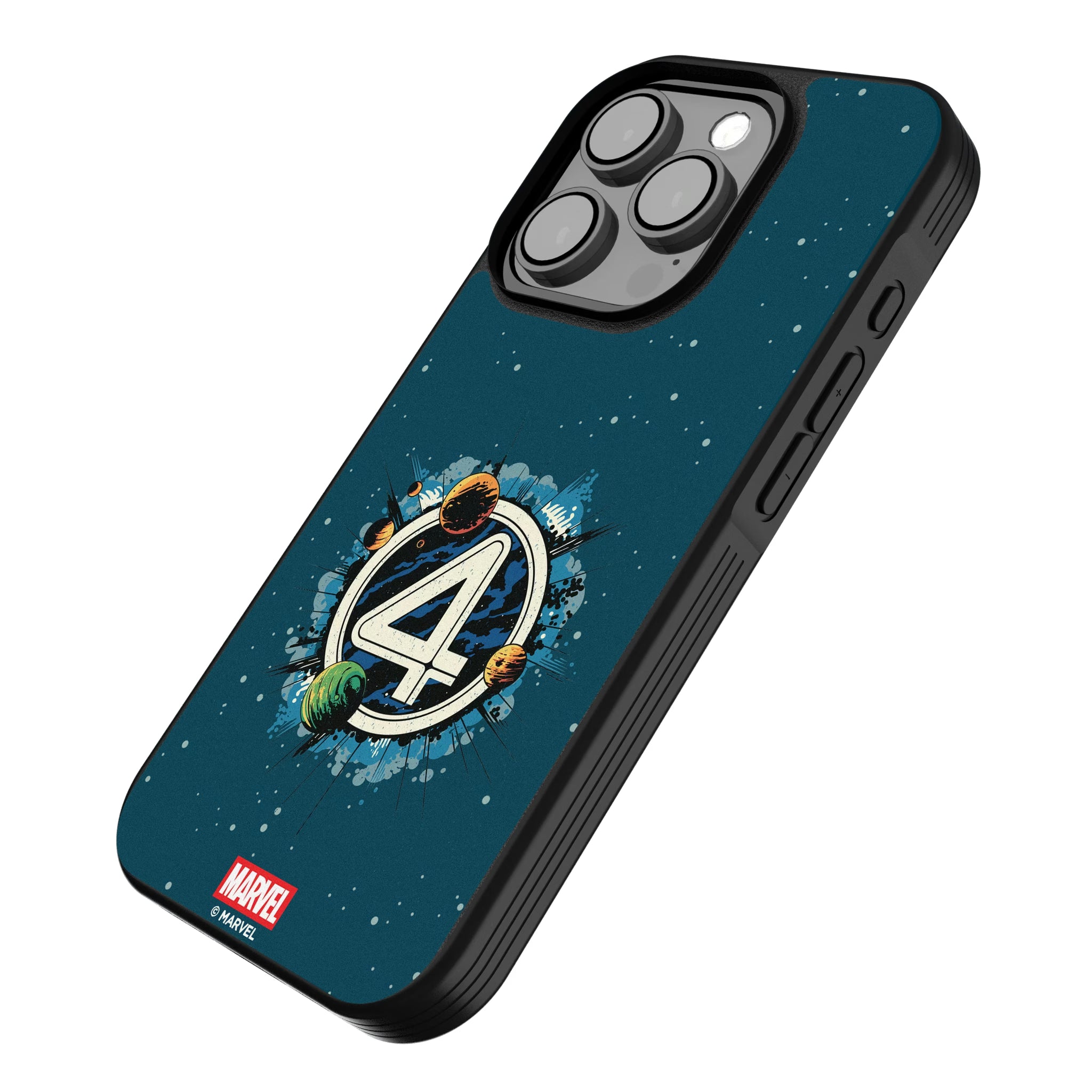 Marvel Fantastic Four Badge iPhone Bump Phone Case for Apple iPhone - Isometric View