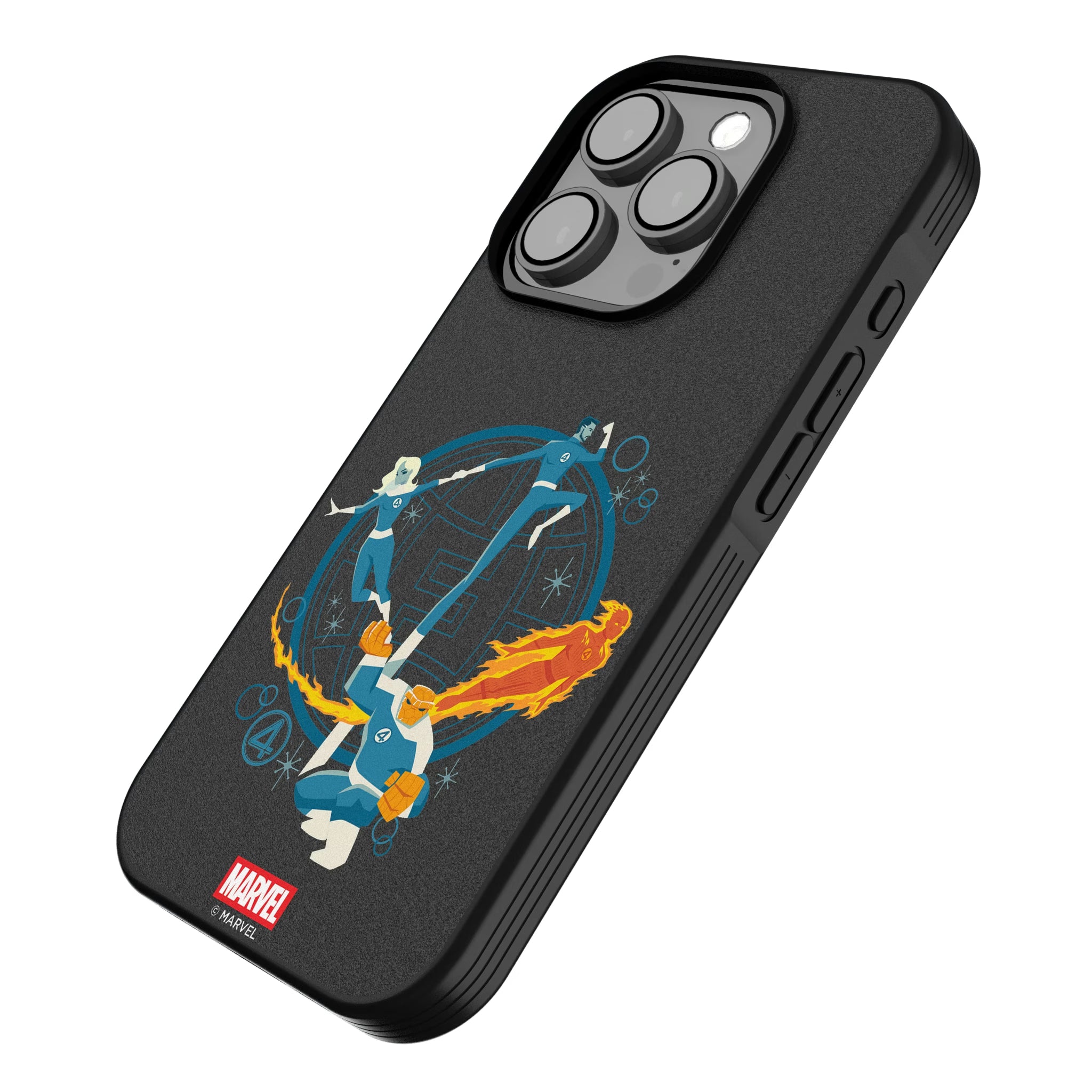 Marvel Fantastic Four Badge iPhone Bump Phone Case for Apple iPhone - Isometric View