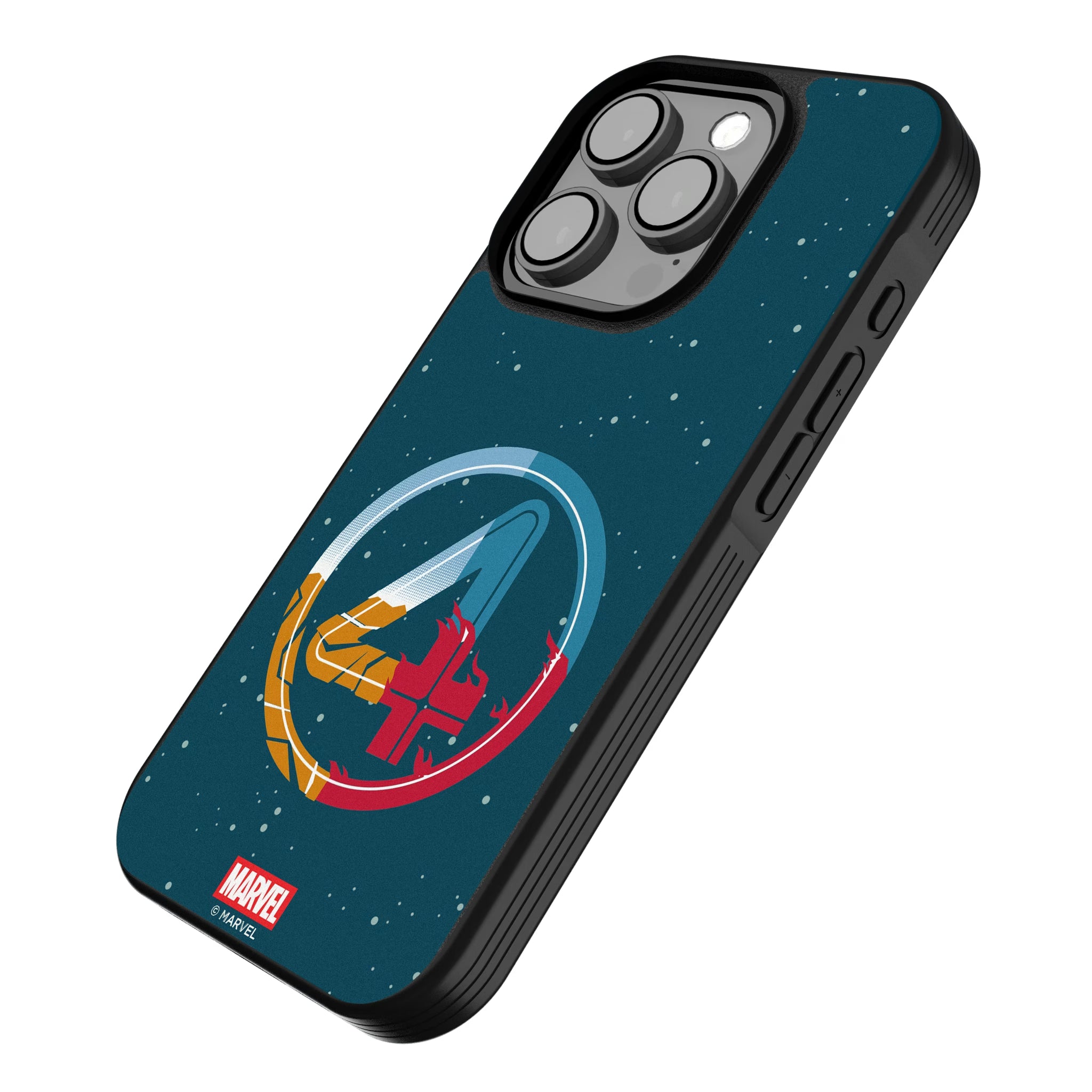 Marvel Fantastic Four Badge iPhone Bump Phone Case for Apple iPhone - Isometric View