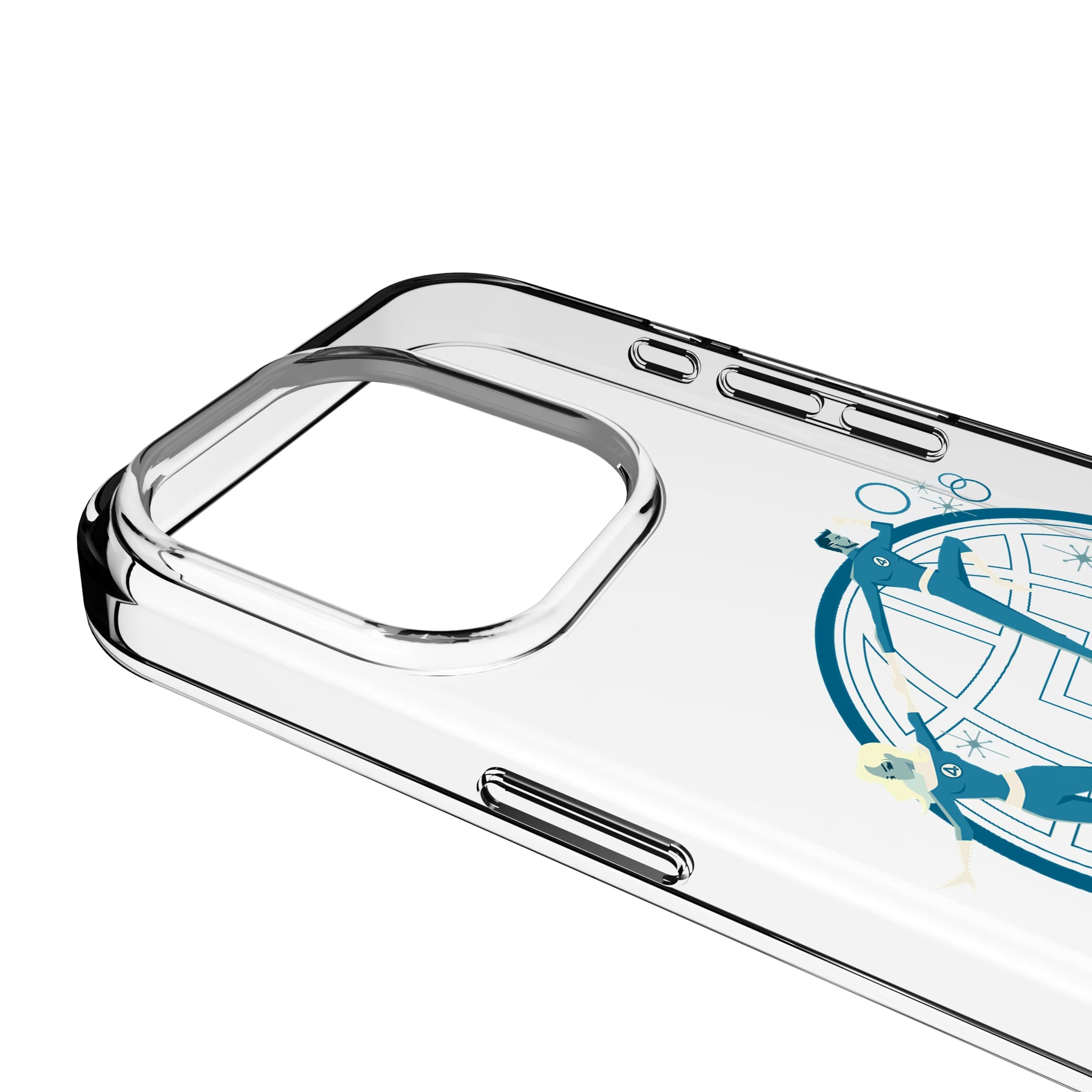 Marvel Fantastic Four Badge iPhone Clear Phone Case for Apple iPhone - Detail