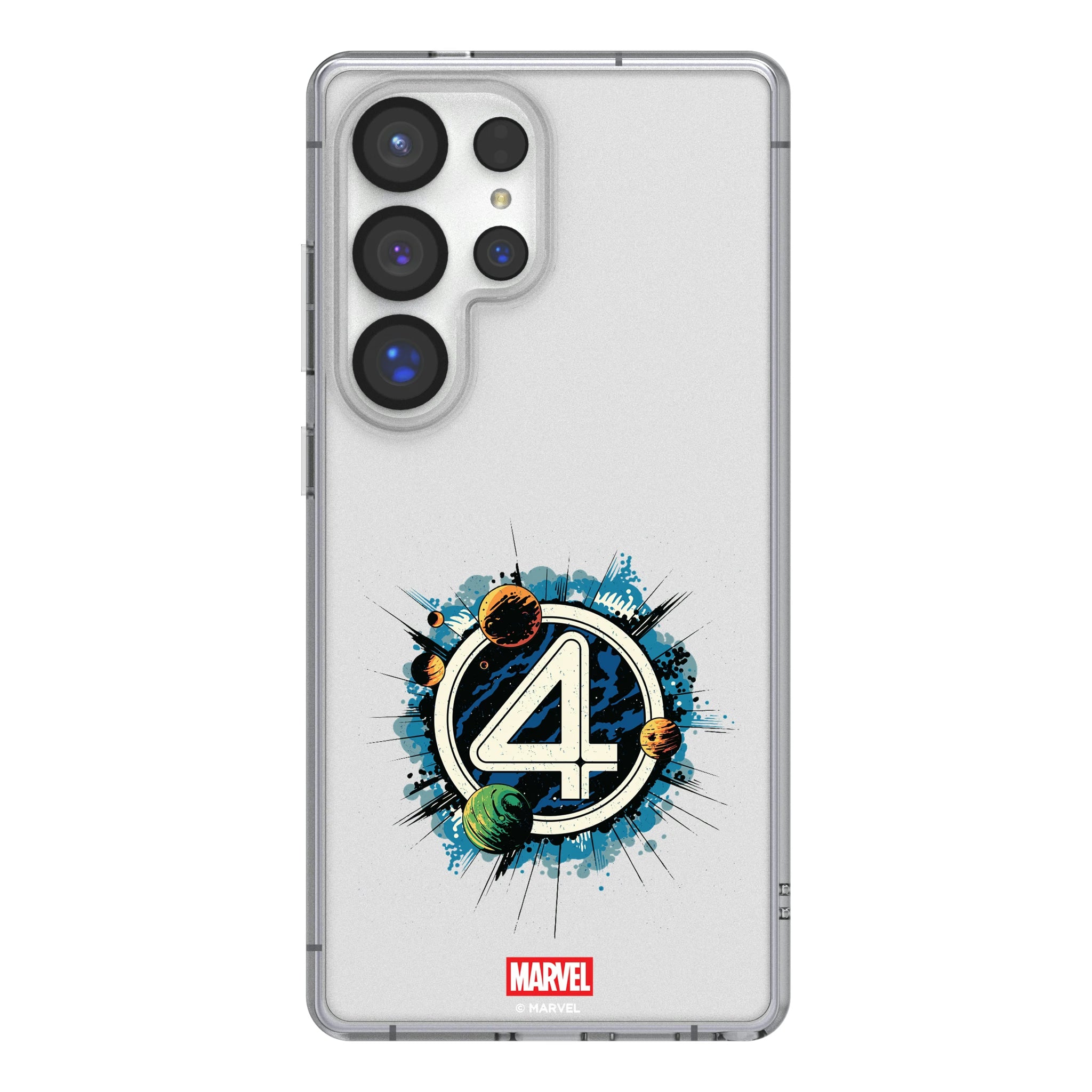 Marvel Fantastic Four Badge Galaxy Clear Phone Case for Samsung Galaxy
