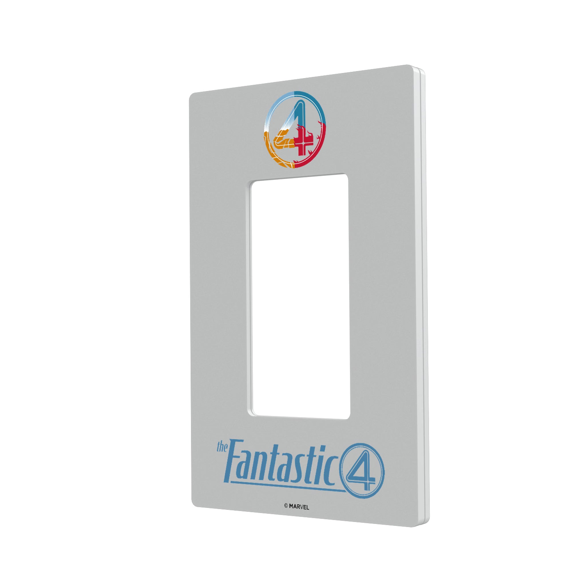 Marvel Fantastic Four Badge Hidden-Screw Light Switch Plate#Style_Single Rocker