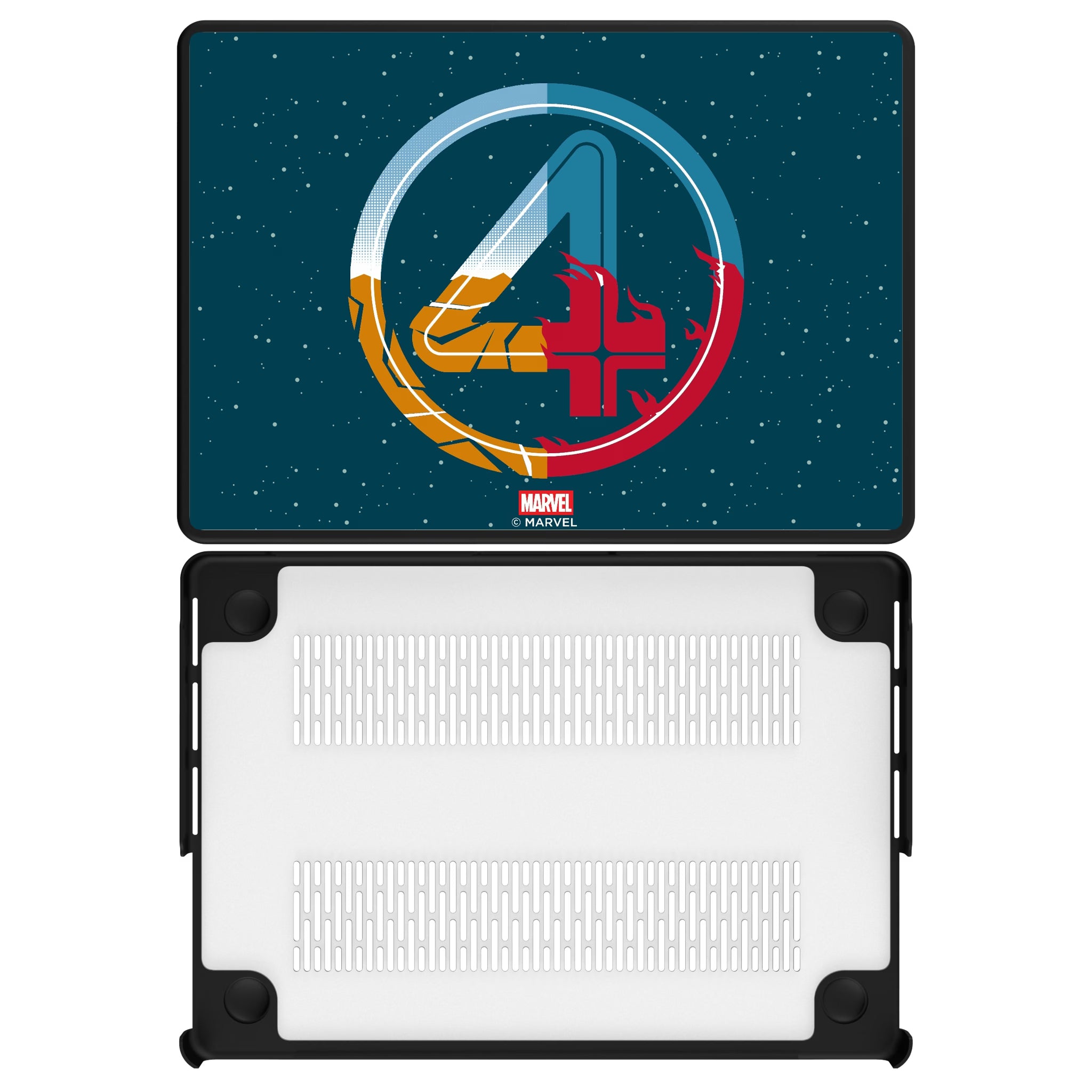 Marvel Fantastic Four Badge MacBook Laptop Case for Apple MacBook#Device_MacBook Pro (14-inch, 2021) / MacBook Pro (14-inch, 2023) / MacBook Pro (14-inch, 2024)