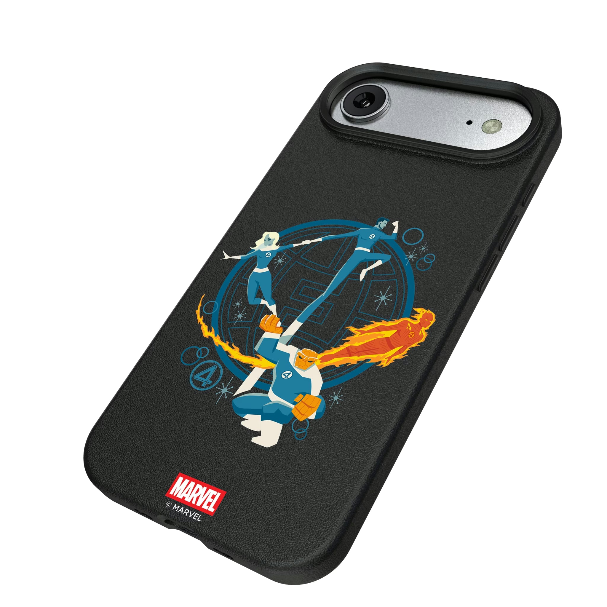 Marvel Fantastic Four Badge iPhone MagSafe Compatible Phone Case for Apple iPhone - Isometric View#Device_iPhone Air