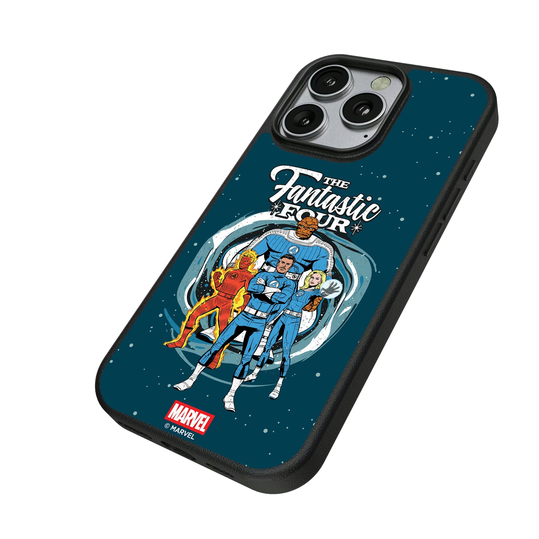 Marvel Fantastic Four Badge iPhone MagSafe Compatible Phone Case for Apple iPhone - Isometric View