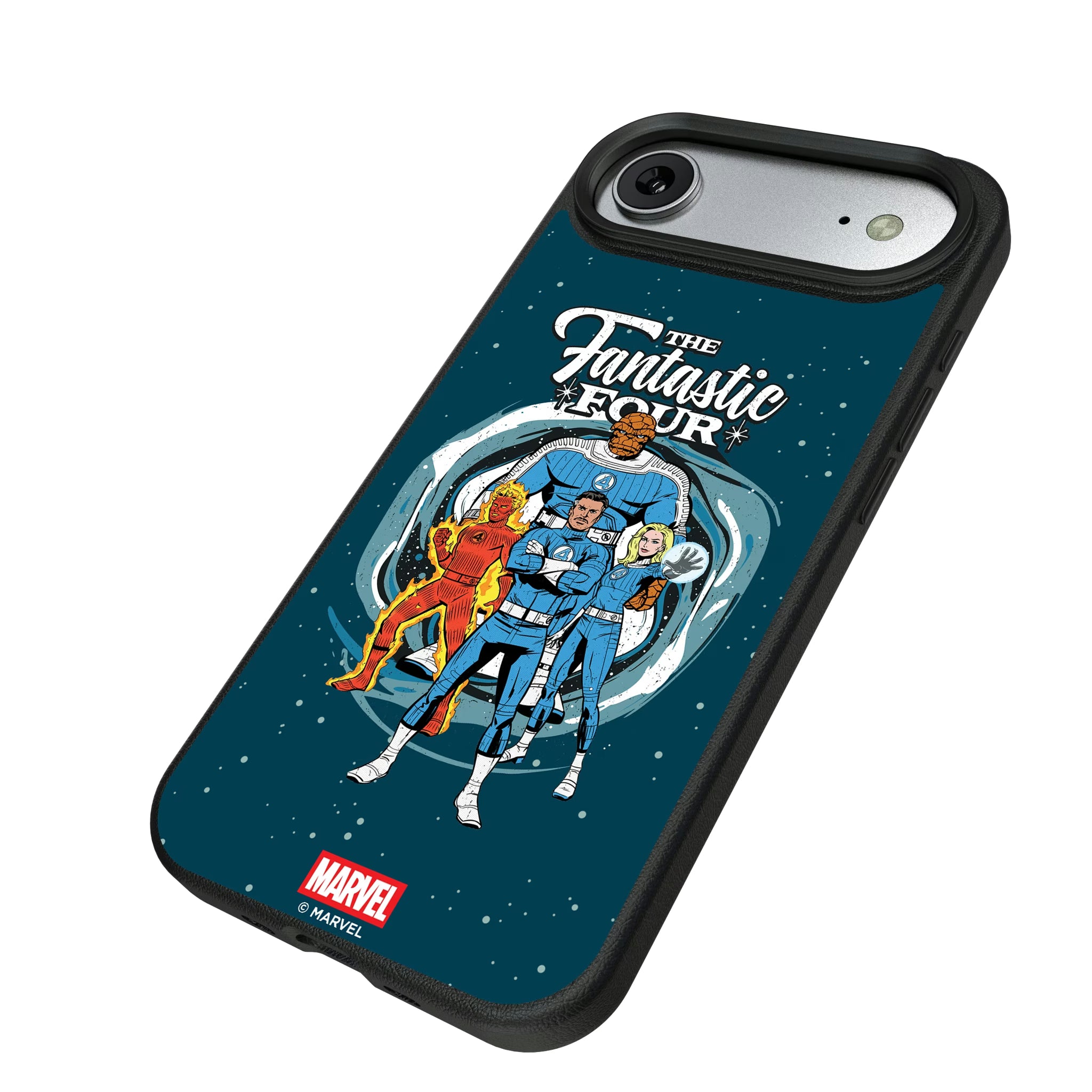 Marvel Fantastic Four Badge iPhone MagSafe Compatible Phone Case for Apple iPhone - Isometric View#Device_iPhone Air
