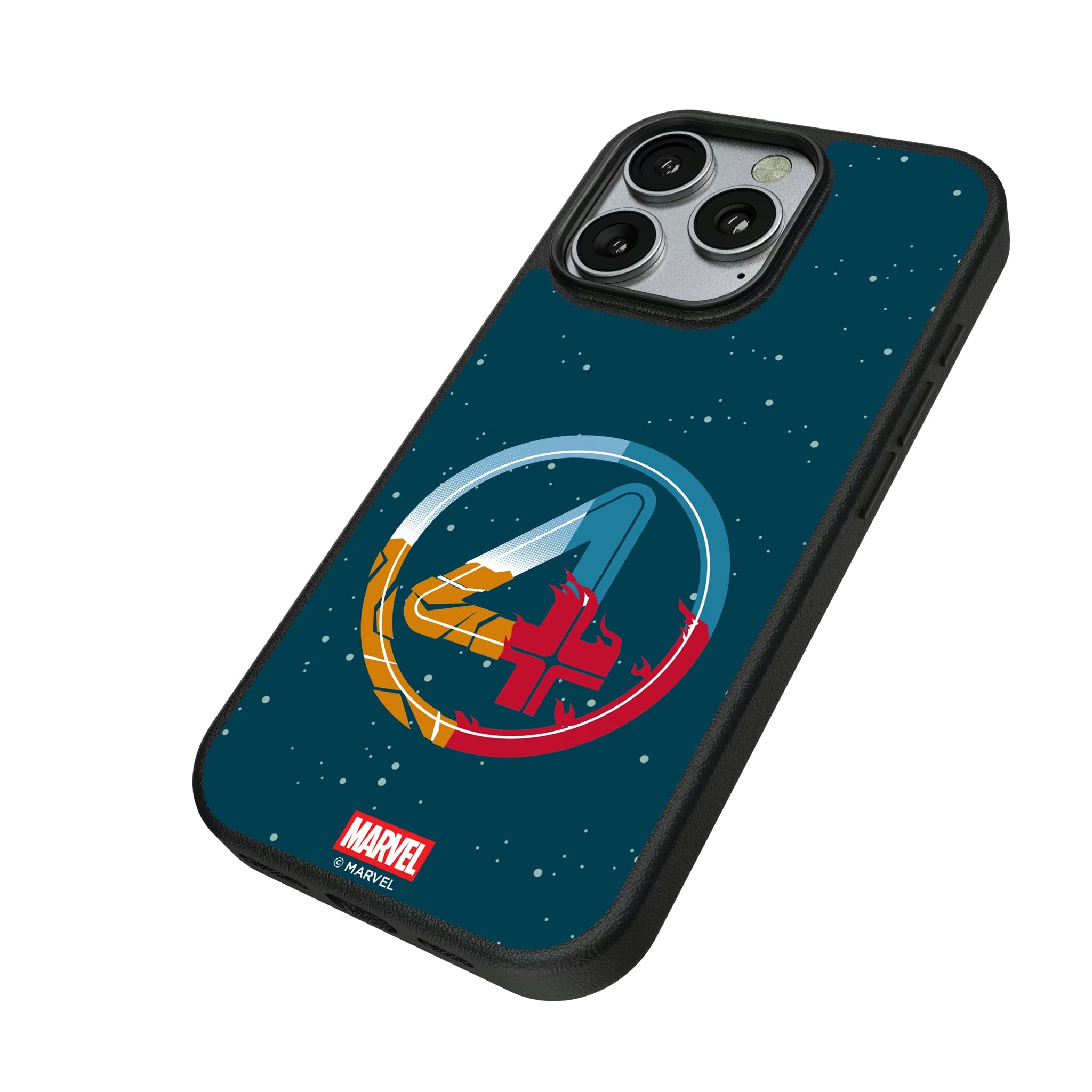 Marvel Fantastic Four Badge iPhone MagSafe Compatible Phone Case for Apple iPhone - Isometric View