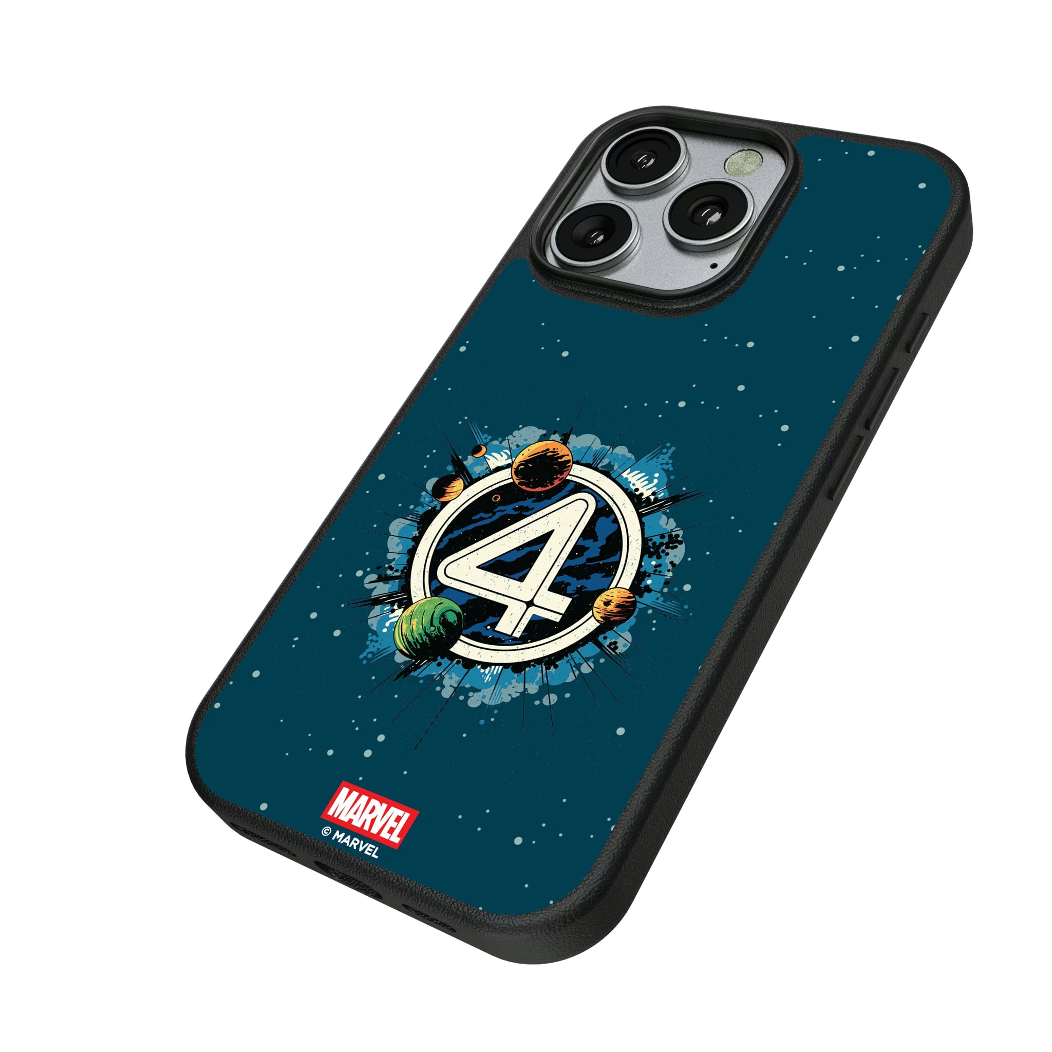 Marvel Fantastic Four Badge iPhone MagSafe Compatible Phone Case for Apple iPhone - Isometric View