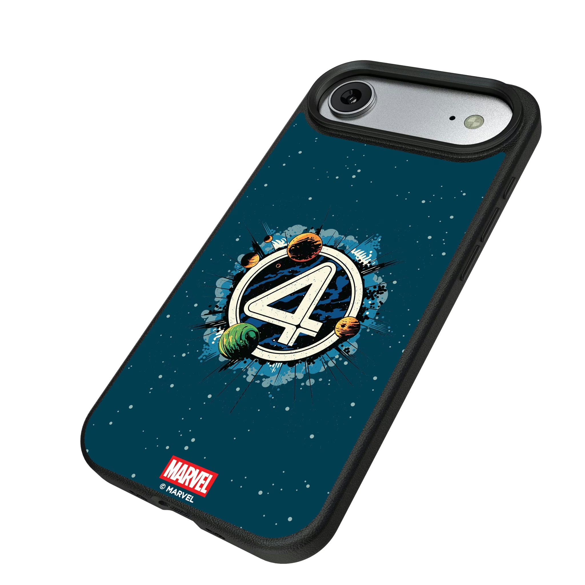 Marvel Fantastic Four Badge iPhone MagSafe Compatible Phone Case for Apple iPhone - Isometric View#Device_iPhone Air