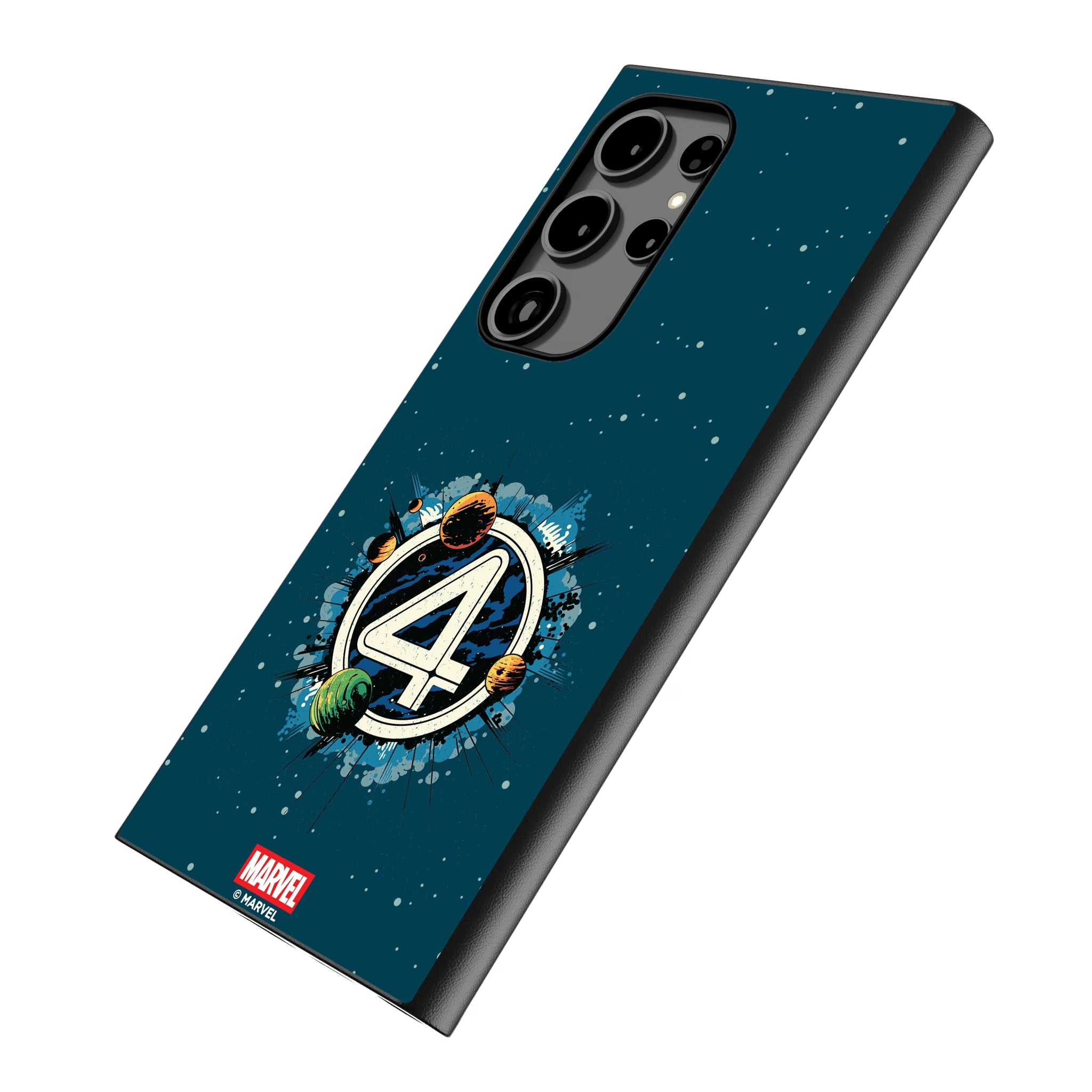 Marvel Fantastic Four Badge Galaxy MagSafe Compatible Phone Case for Samsung Galaxy - Isometric View