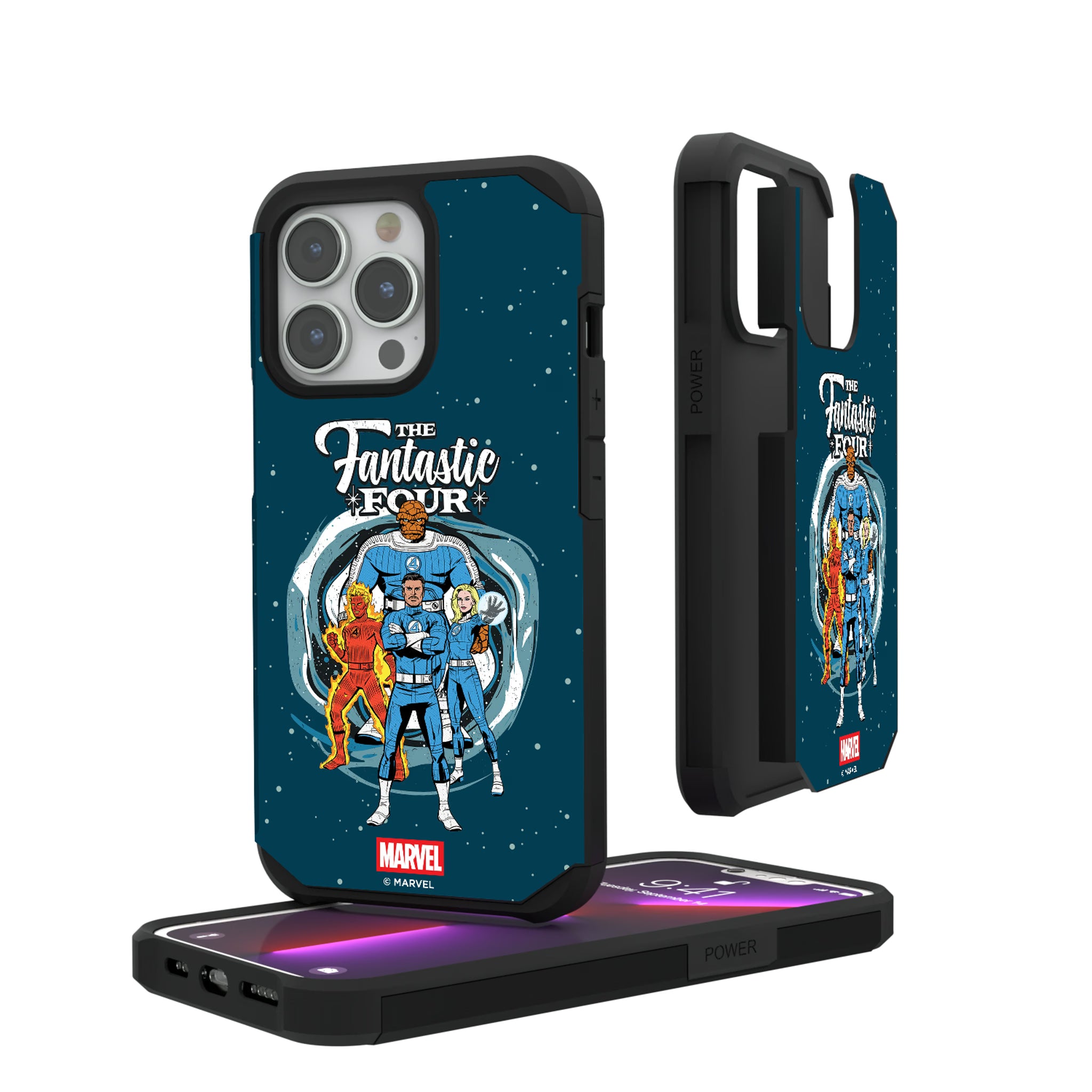 Marvel Fantastic Four Badge iPhone Rugged Phone Case for Apple iPhone#Device_iPhone 13 Pro