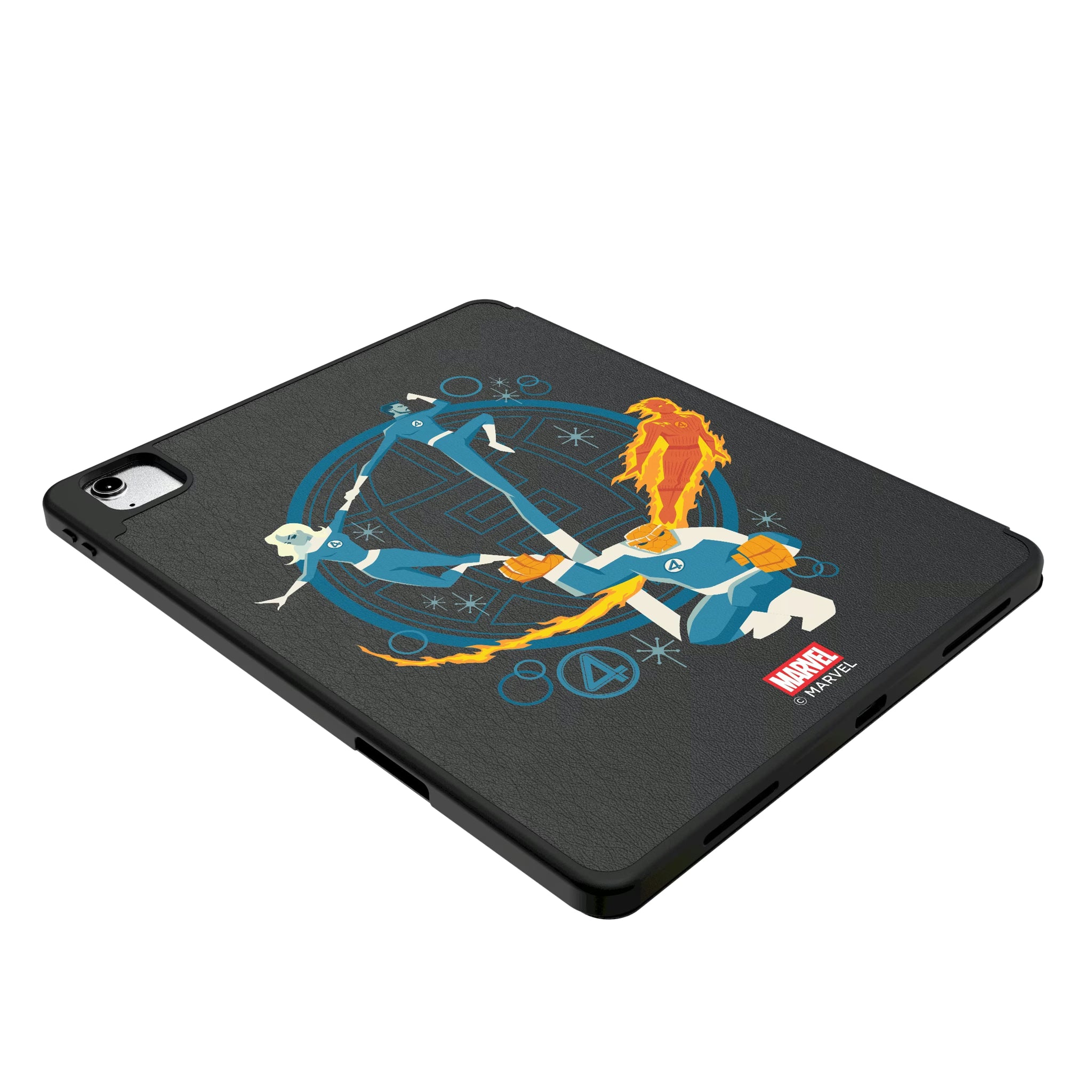 Marvel Fantastic Four Badge iPad Tablet Case for Apple iPad - Isometric View