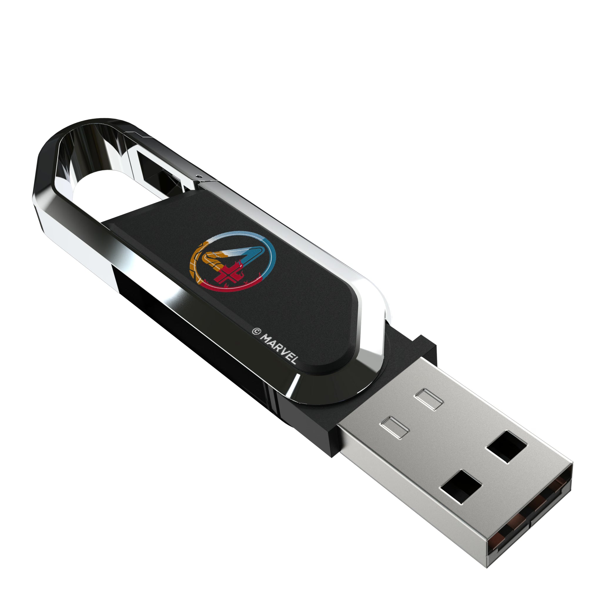 Marvel Fantastic Four Badge USB 64GB Clip Style Flash Drive