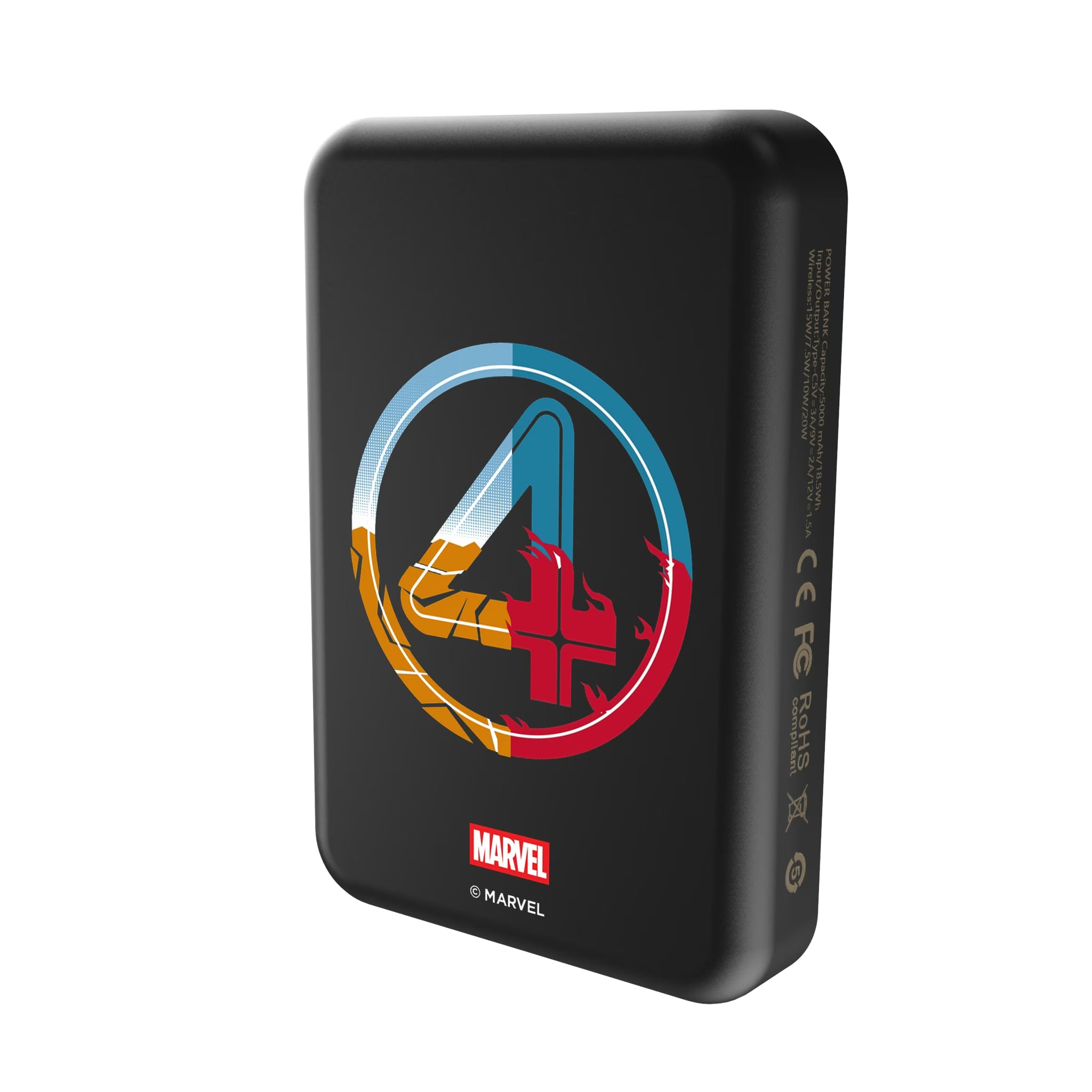 Marvel Fantastic Four Badge Wireless Mag Power Bank