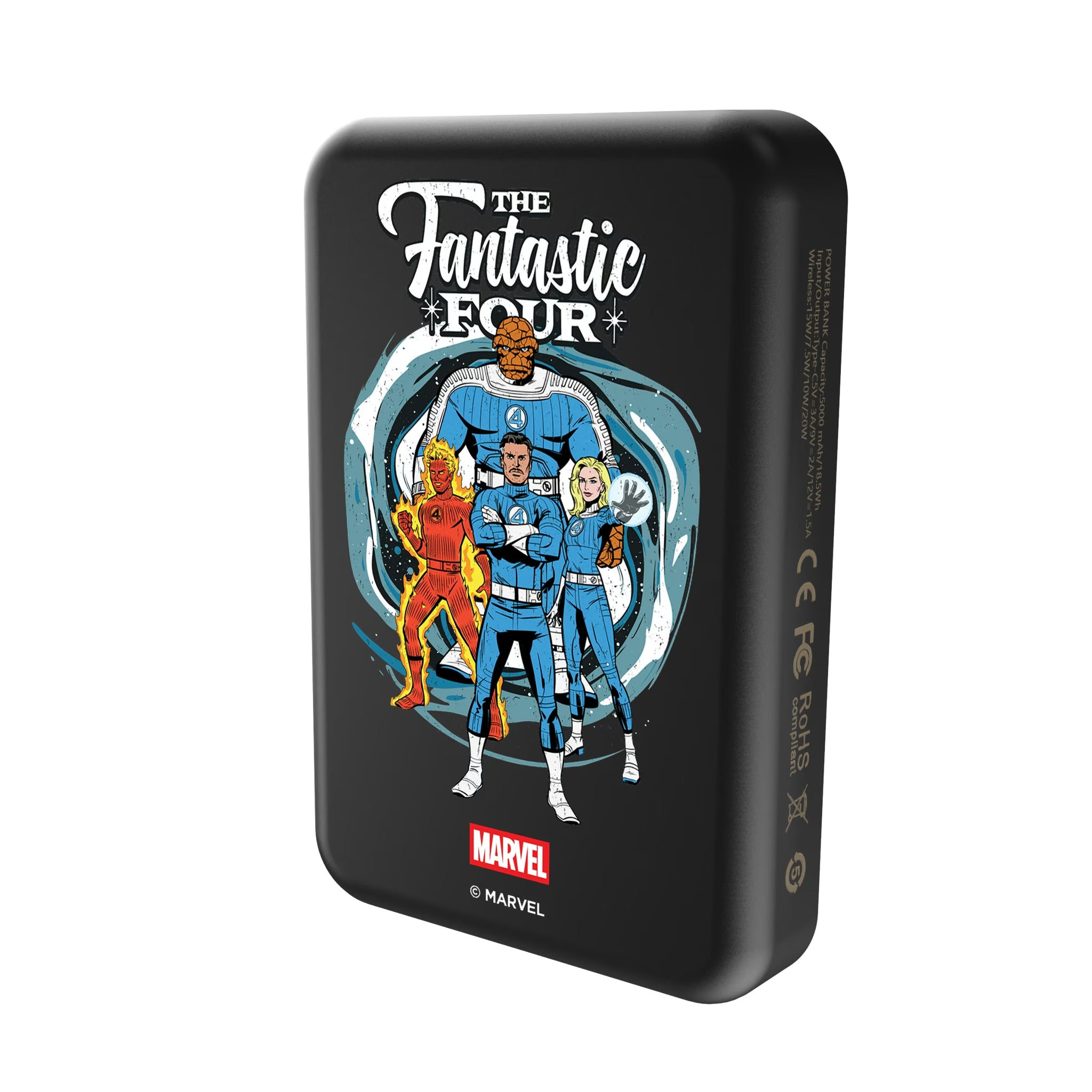 Marvel Fantastic Four Badge Wireless Mag Power Bank