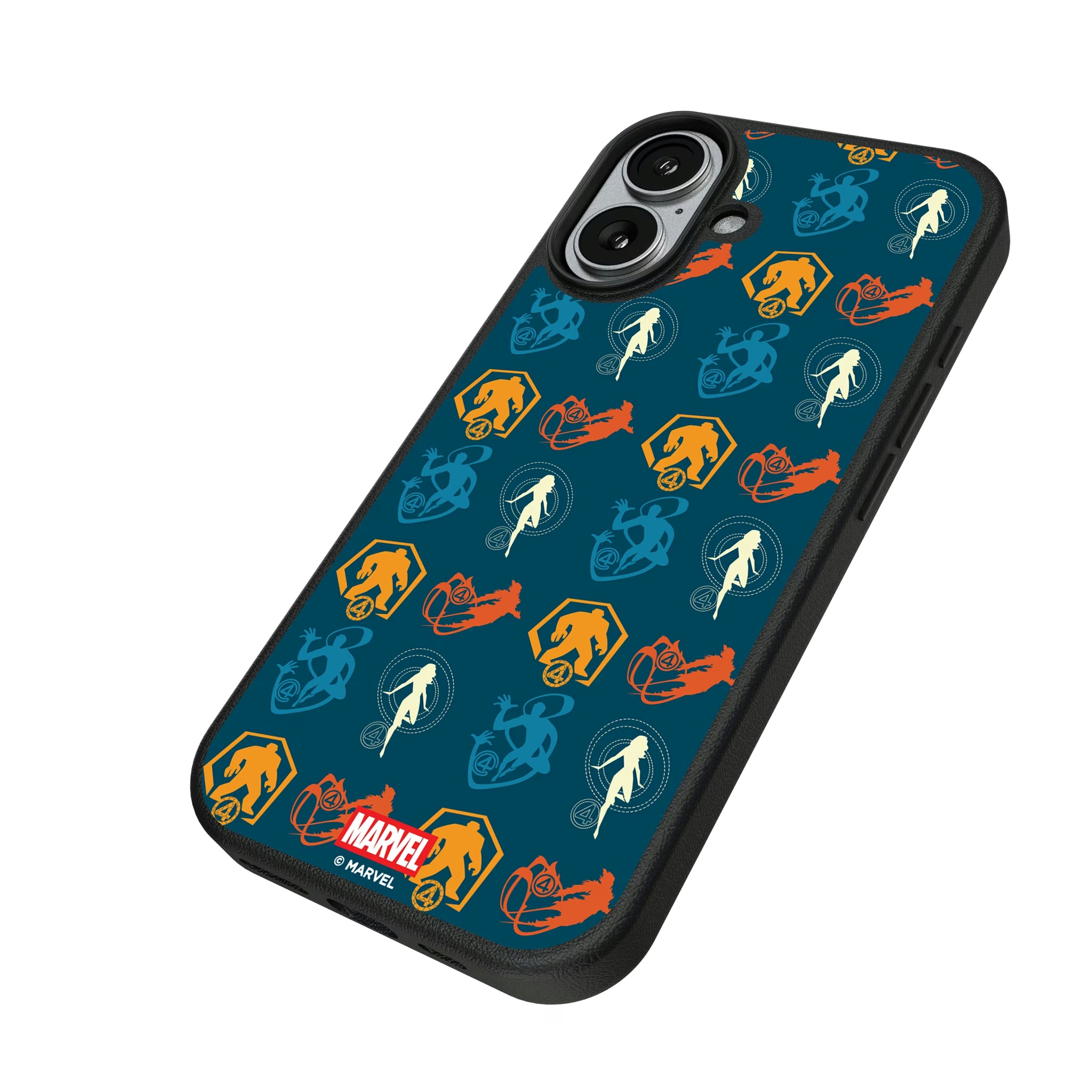 Marvel Fantastic Four Pattern 2 iPhone MagSafe Compatible Phone Case for Apple iPhone - Isometric View#Device_iPhone 17