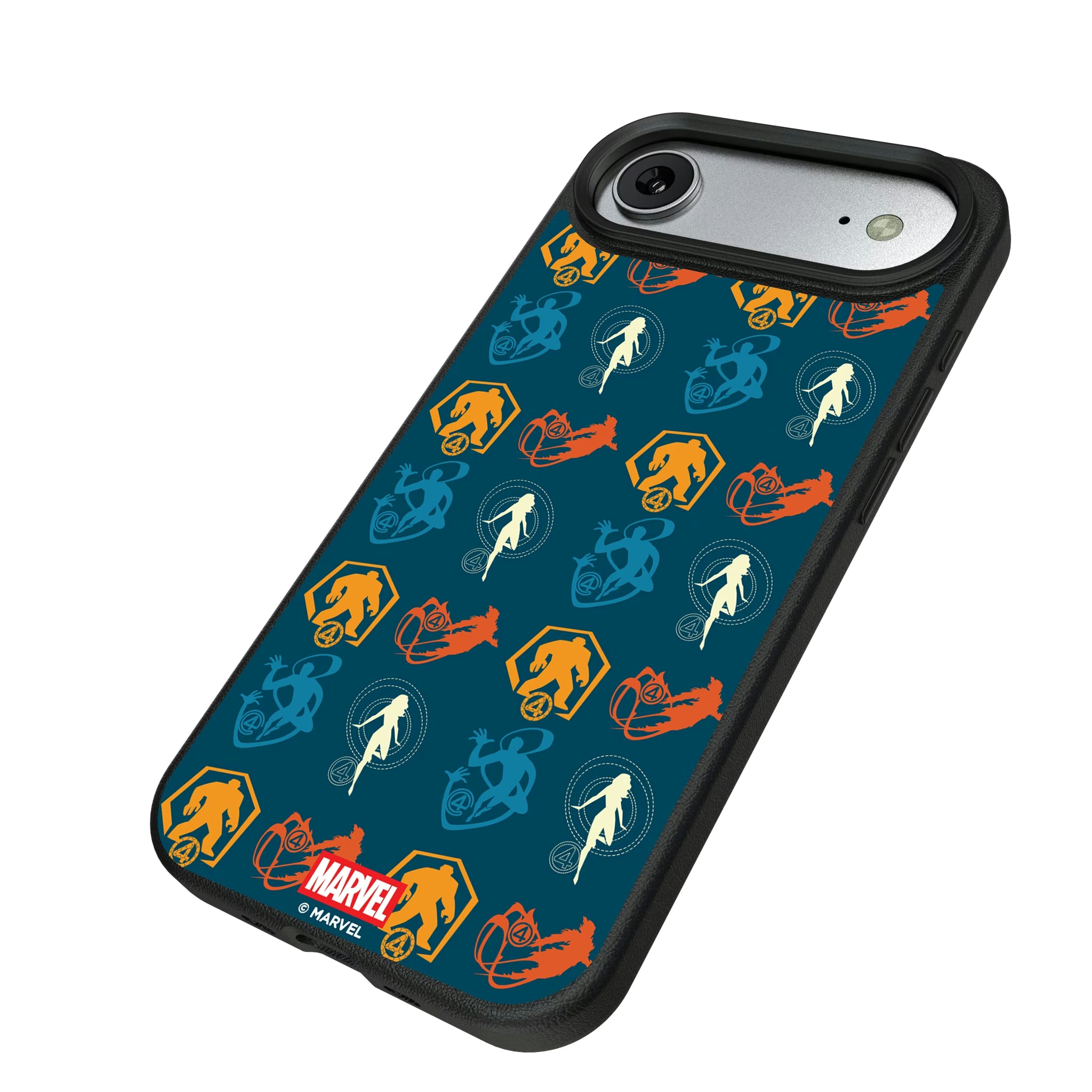 Marvel Fantastic Four Pattern 2 iPhone MagSafe Compatible Phone Case for Apple iPhone - Isometric View#Device_iPhone Air