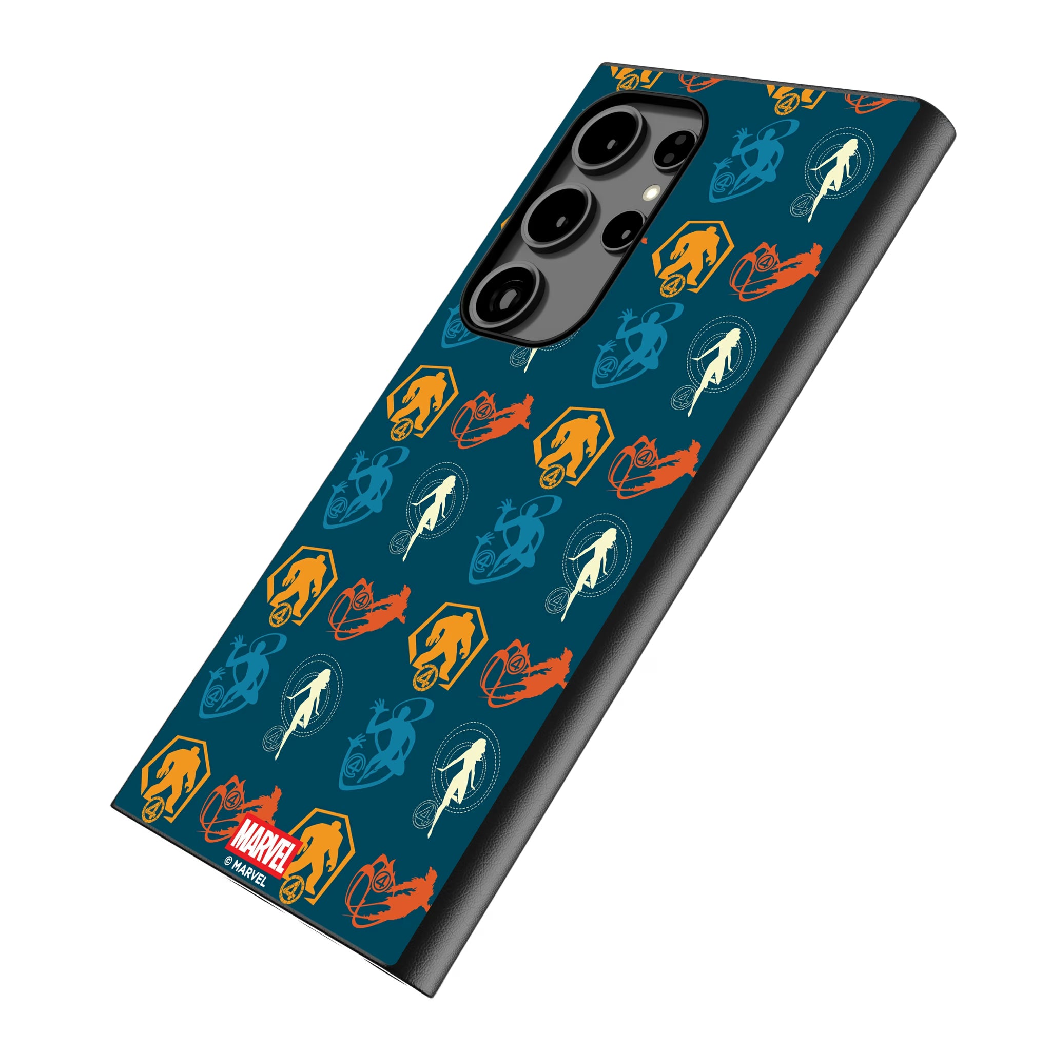 Marvel Fantastic Four Pattern 2 Galaxy MagSafe Compatible Phone Case for Samsung Galaxy - Isometric View