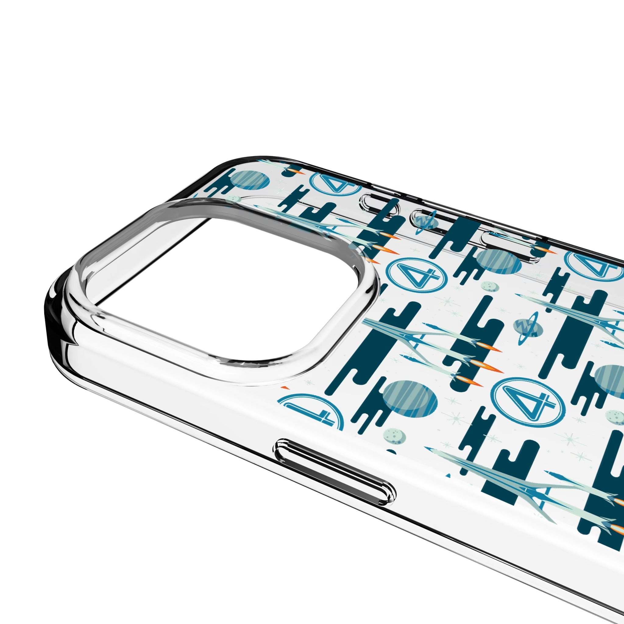 Marvel Fantastic Four Pattern iPhone Clear Phone Case for Apple iPhone - Detail