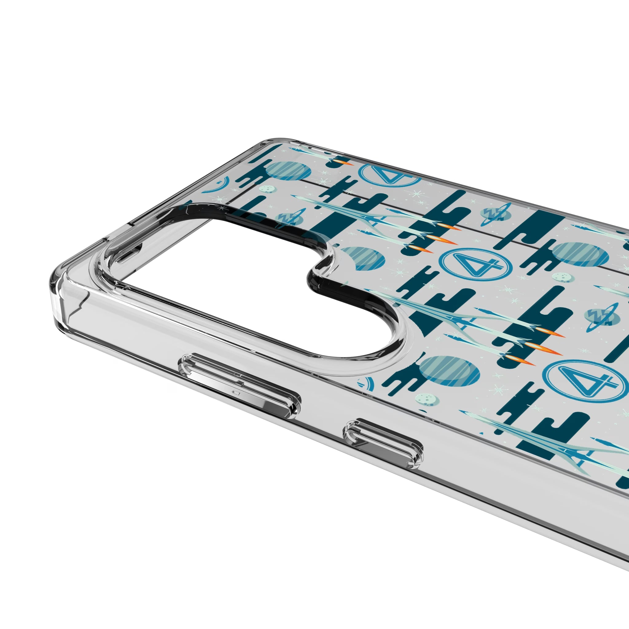 Marvel Fantastic Four Pattern Galaxy Clear Phone Case for Samsung Galaxy - Detail
