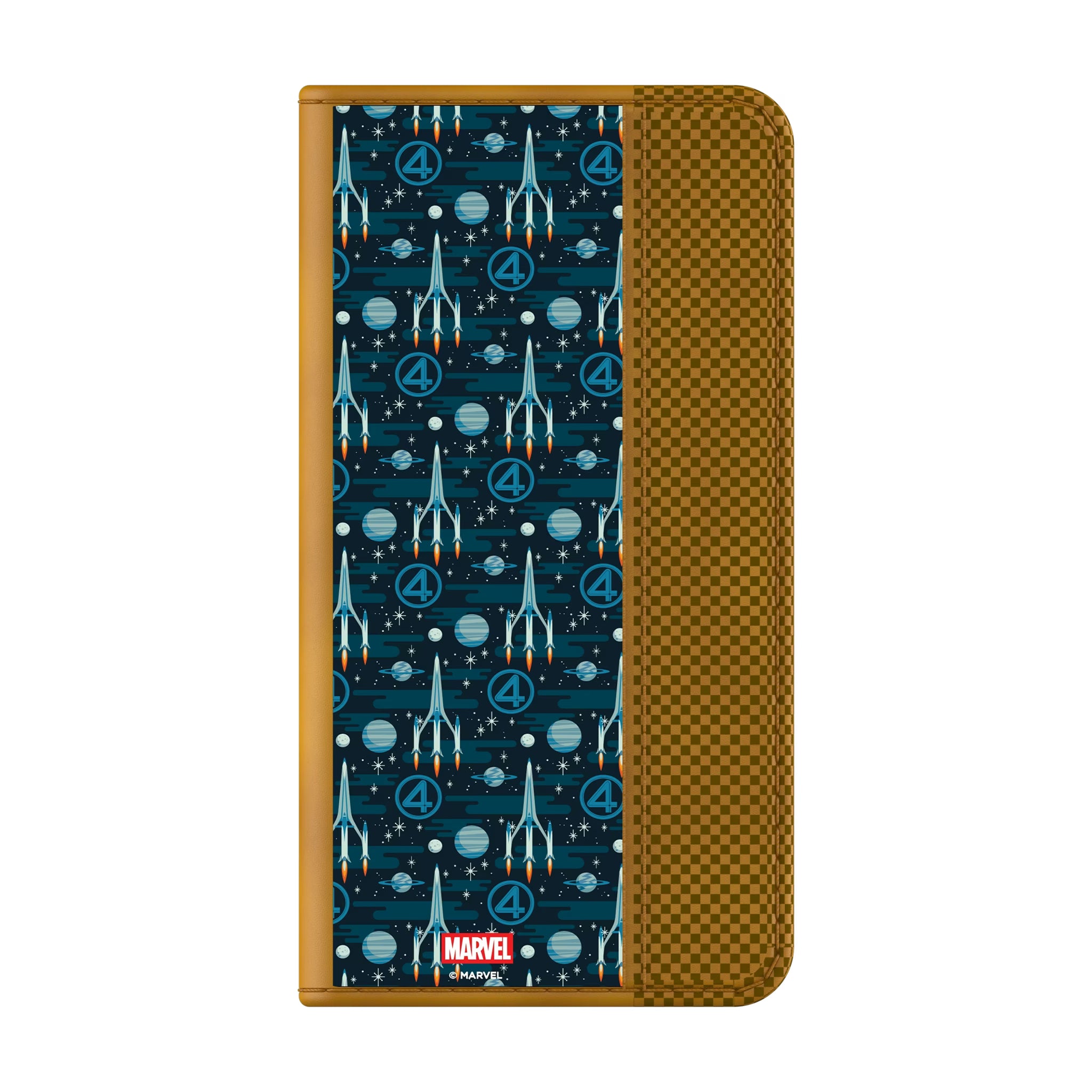 Marvel Fantastic Four Pattern Galaxy Folio Phone Case for Samsung Galaxy