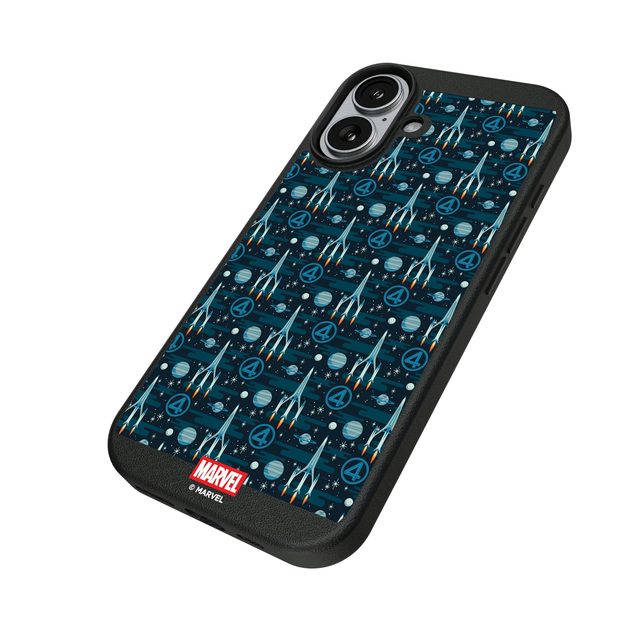Marvel Fantastic Four Pattern iPhone MagSafe Compatible Phone Case for Apple iPhone - Isometric View#Device_iPhone 17