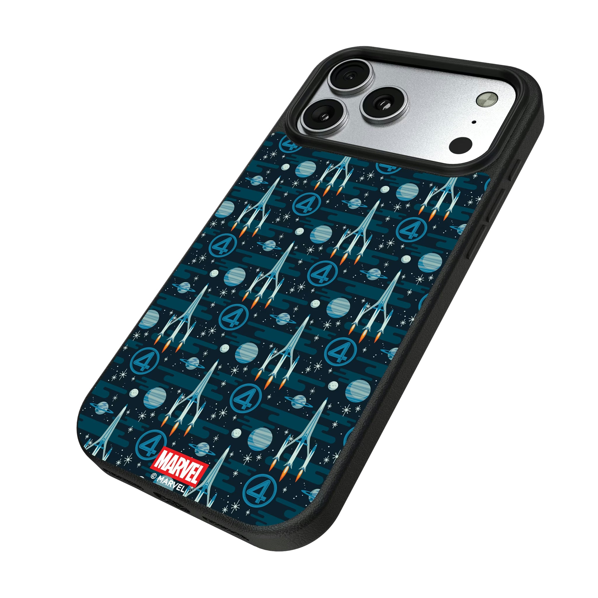 Marvel Fantastic Four Pattern iPhone MagSafe Compatible Phone Case for Apple iPhone - Isometric View#Device_iPhone 17 Pro Max