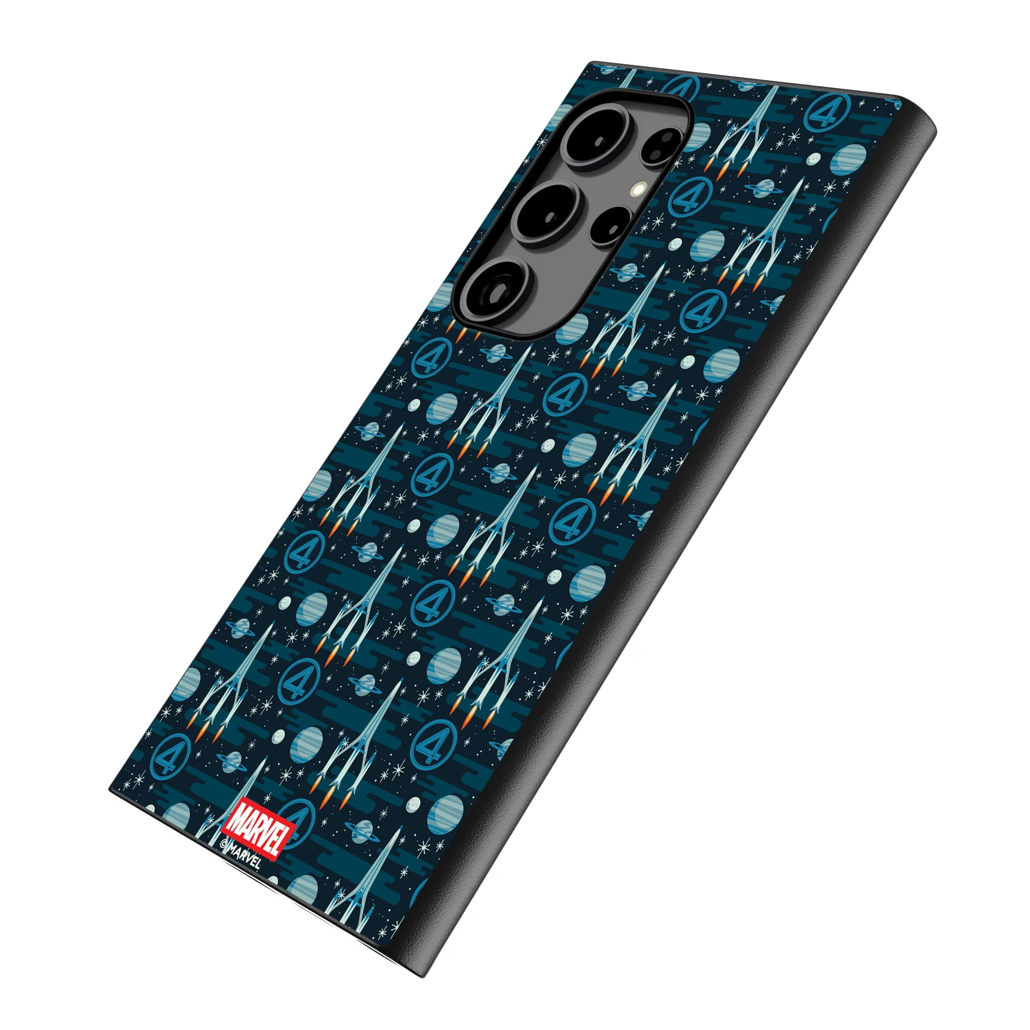 Marvel Fantastic Four Pattern Galaxy MagSafe Compatible Phone Case for Samsung Galaxy - Isometric View