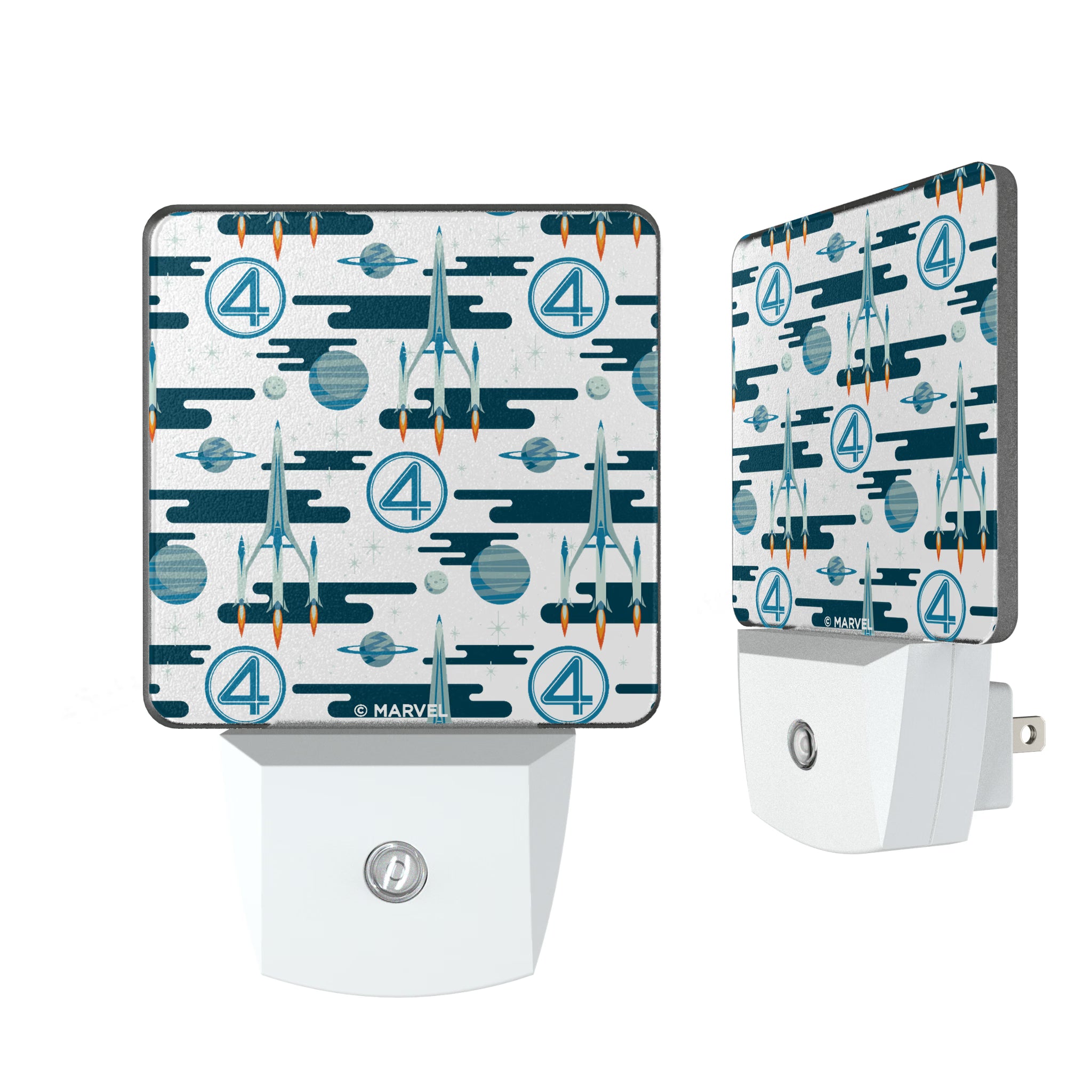 Marvel Fantastic Four Pattern Night Light 2-Pack