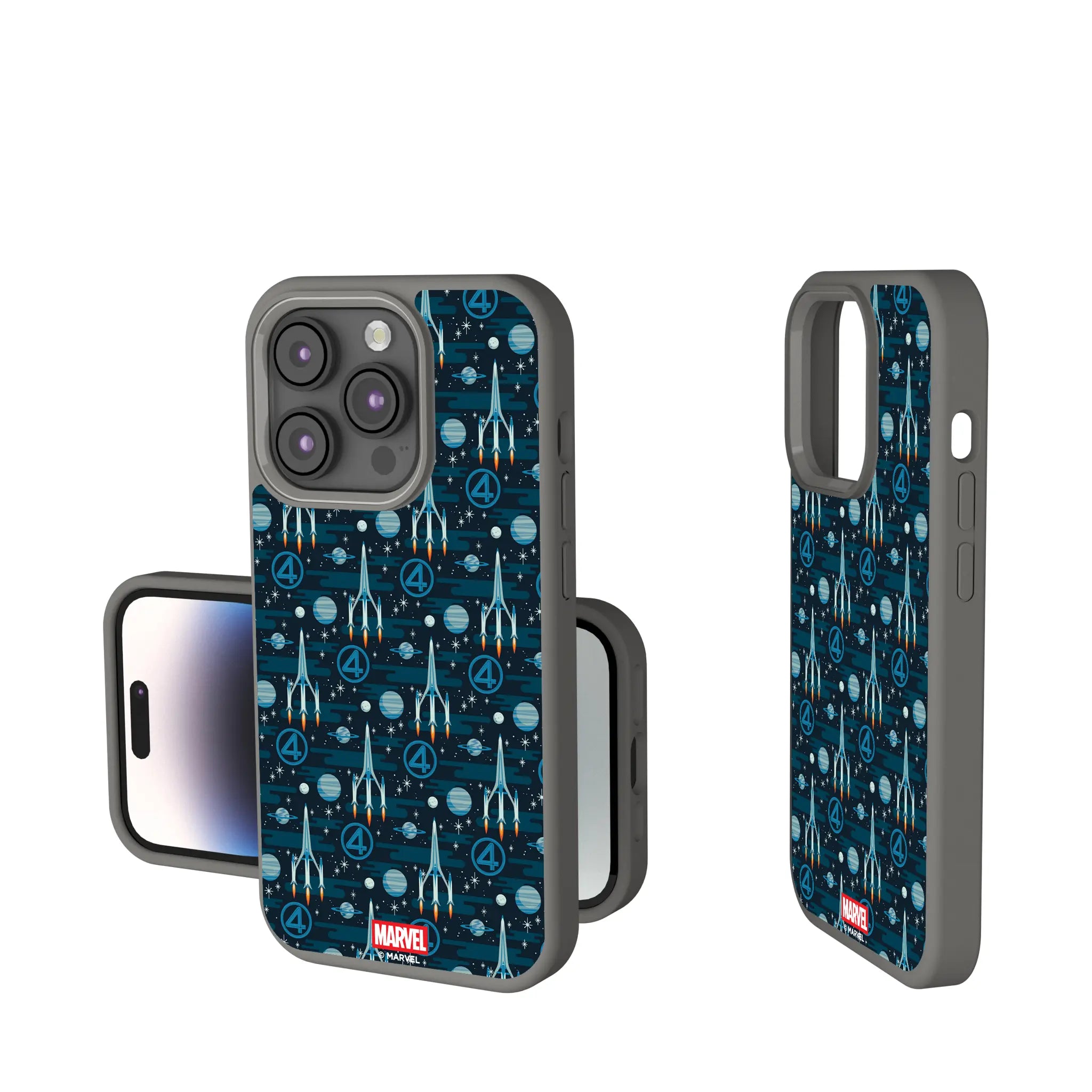 Marvel Fantastic Four Pattern iPhone Soft Touch Phone Case for Apple iPhone