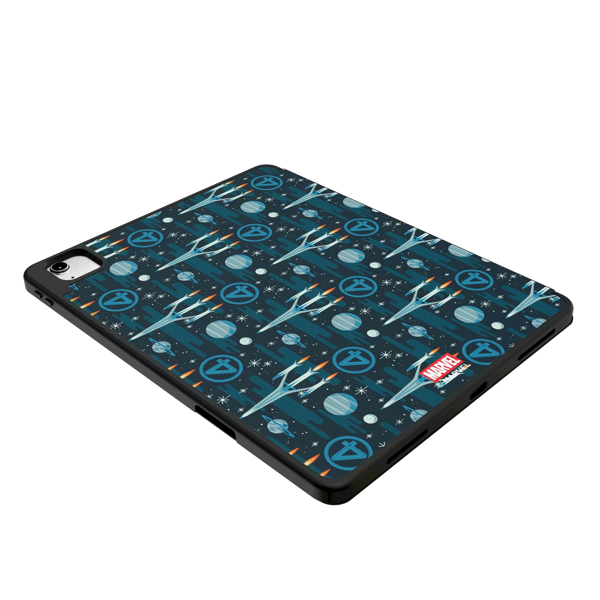 Marvel Fantastic Four Pattern iPad Tablet Case for Apple iPad - Isometric View