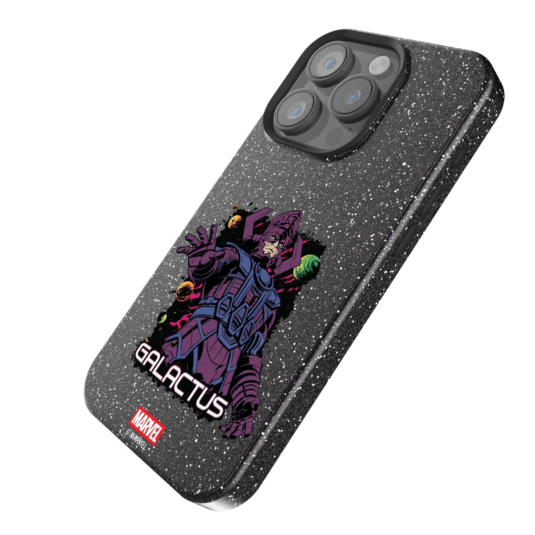 Marvel Galactus Badge iPhone Bling Phone Case for Apple iPhone - Isometric View