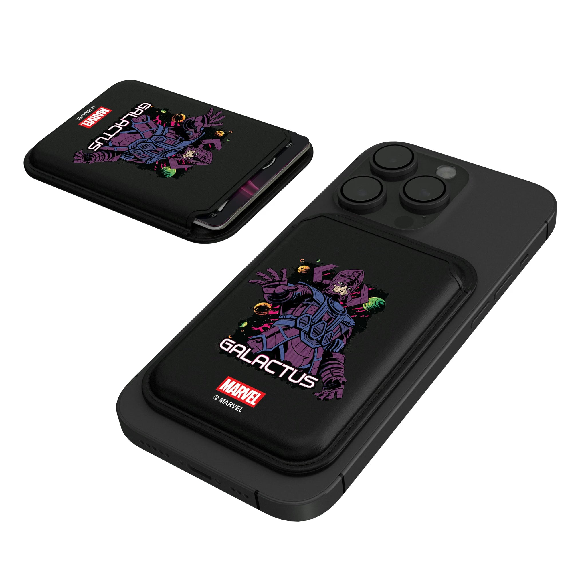 Marvel Galactus Badge Black Magnetic Credit Card Wallet