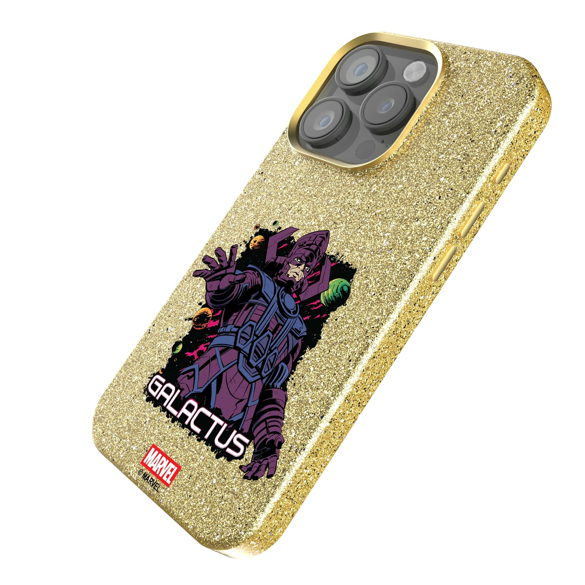 Marvel Galactus Badge iPhone Bling Phone Case for Apple iPhone - Isometric View