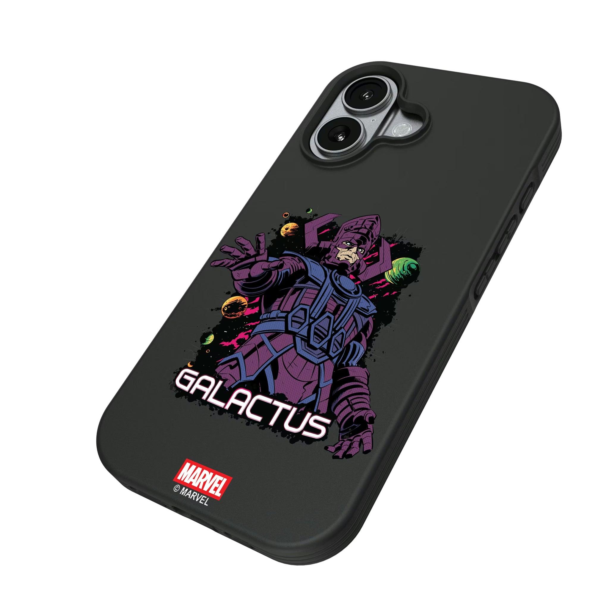 Marvel Galactus Badge iPhone Bump Phone Case for Apple iPhone - Isometric View#Device_iPhone 17