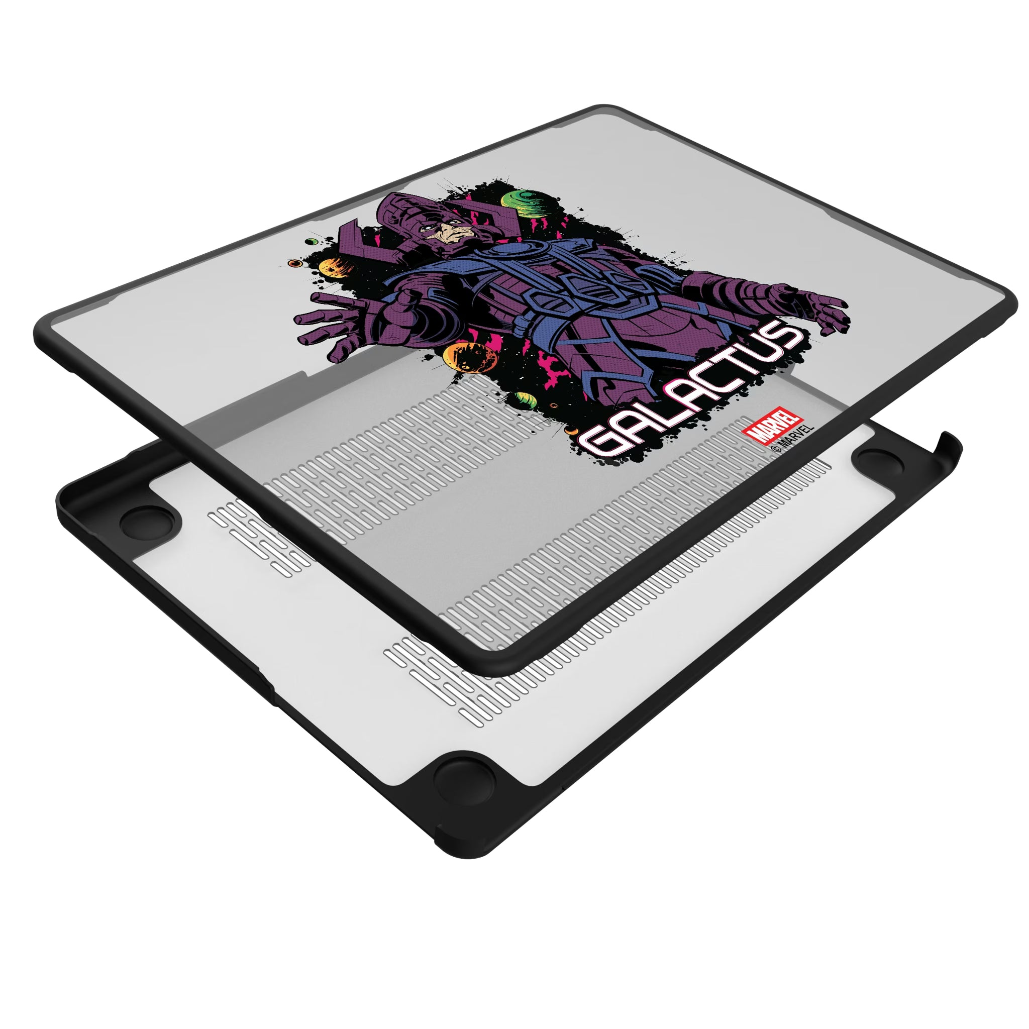 Marvel Galactus Badge MacBook Laptop Case for Apple MacBook - Isometric View#Device_MacBook Pro (14-inch, 2021) / MacBook Pro (14-inch, 2023) / MacBook Pro (14-inch, 2024)