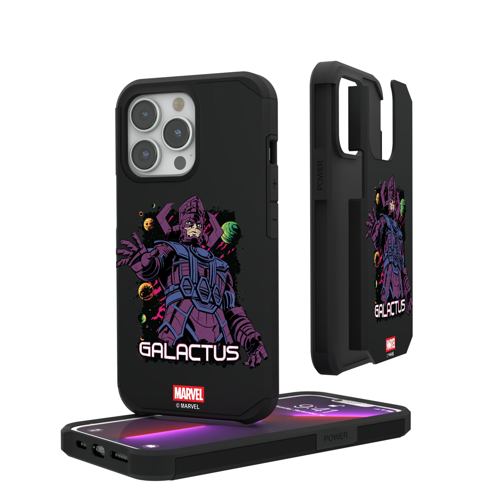 Marvel Galactus Badge iPhone Rugged Phone Case for Apple iPhone#Device_iPhone 13 Pro