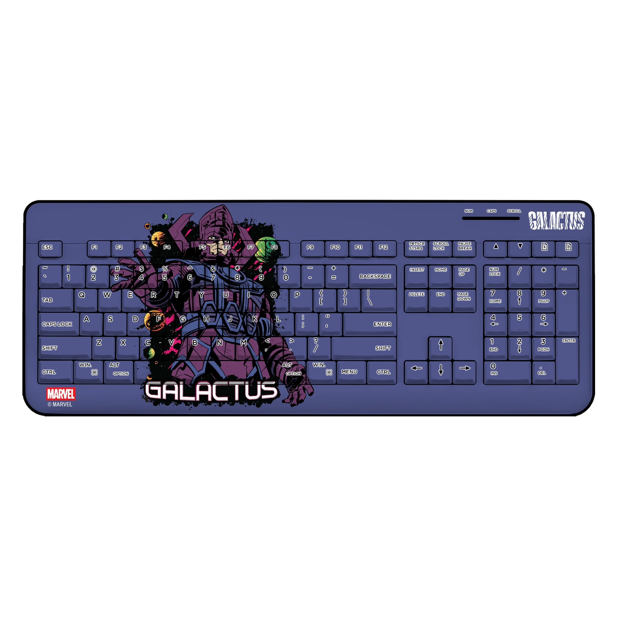 Marvel Galactus Badge Wireless USB Keyboard